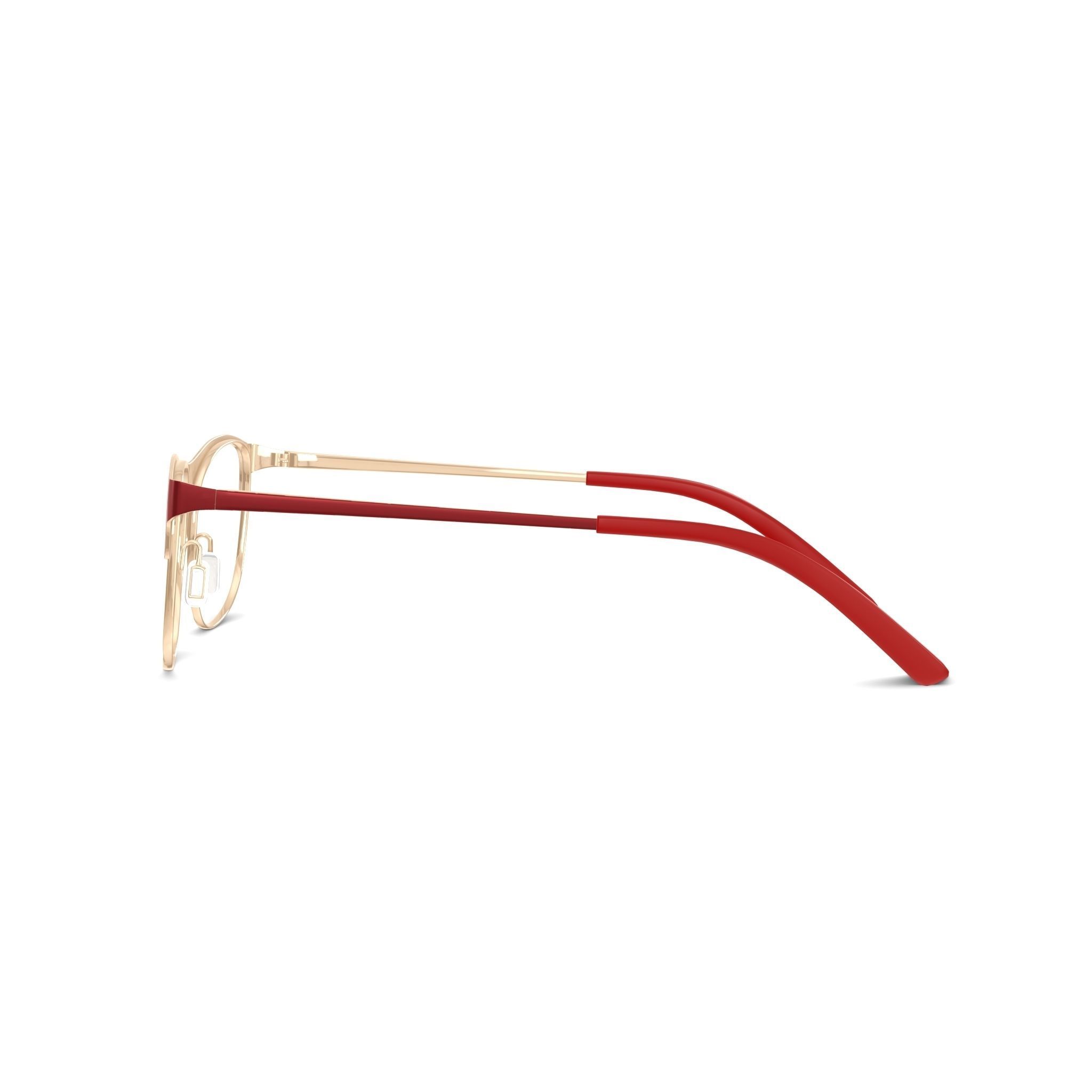 Eco - Maya Matte Burgundy Glasses Low-poly 3D model_3