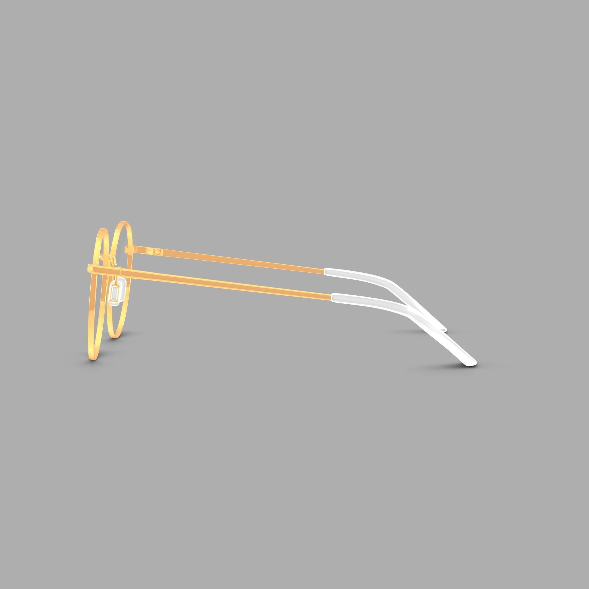 Eco - Naples Pink Rose Gold Glasses Low-poly 3D model_3