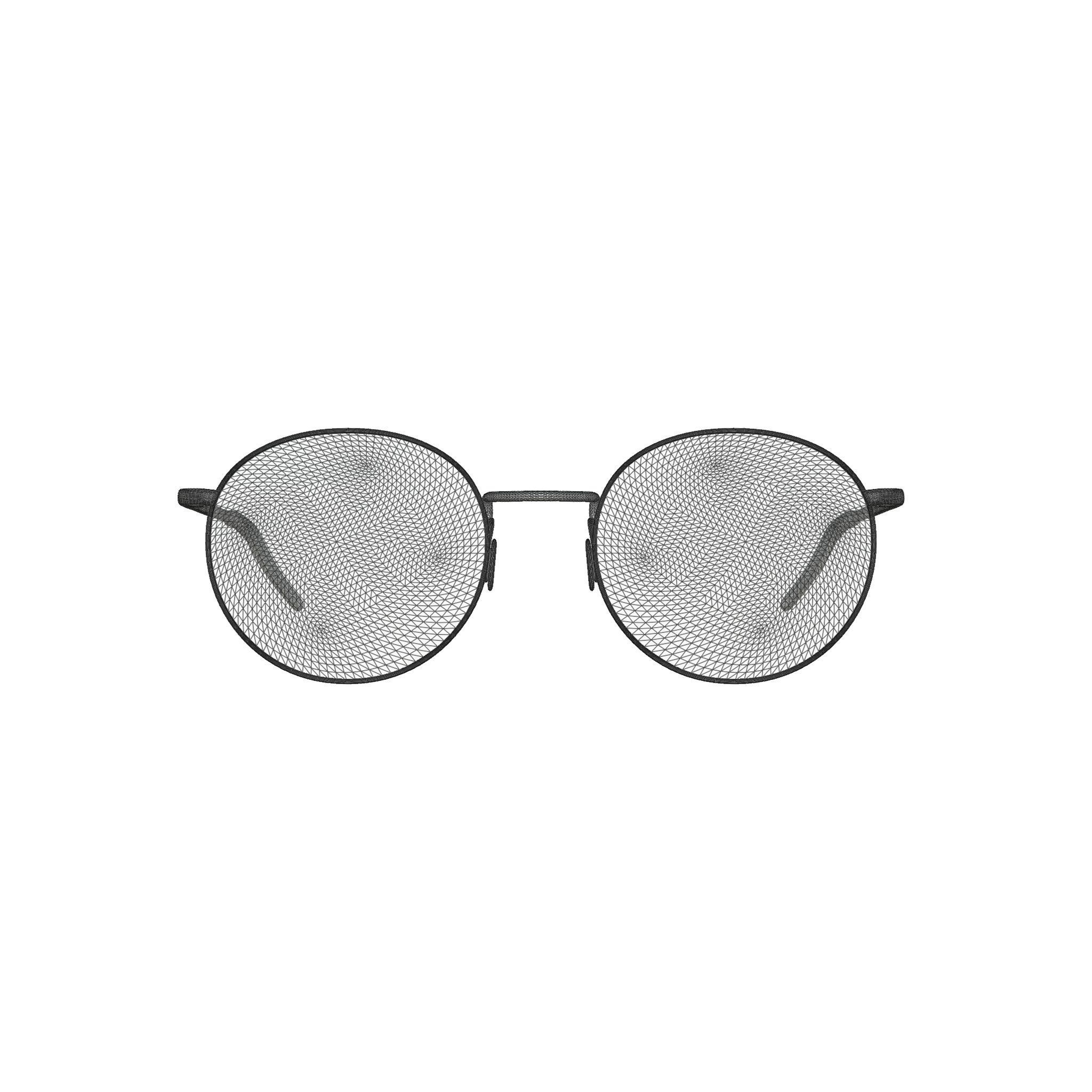 Eco - Naples Pink Rose Gold Glasses Low-poly 3D model_7