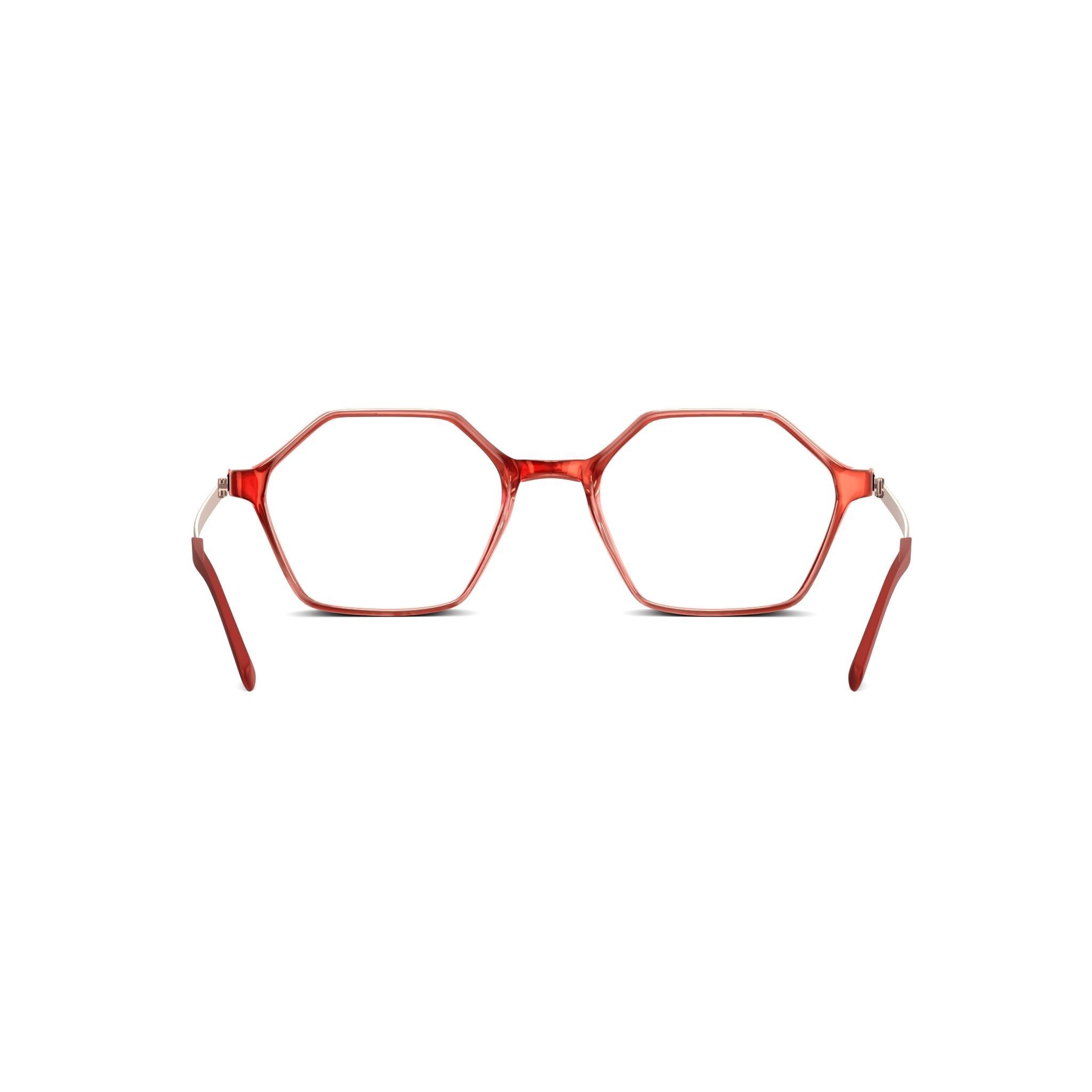 Eco - Gail Pink Coral Glasses Low-poly 3D model_1