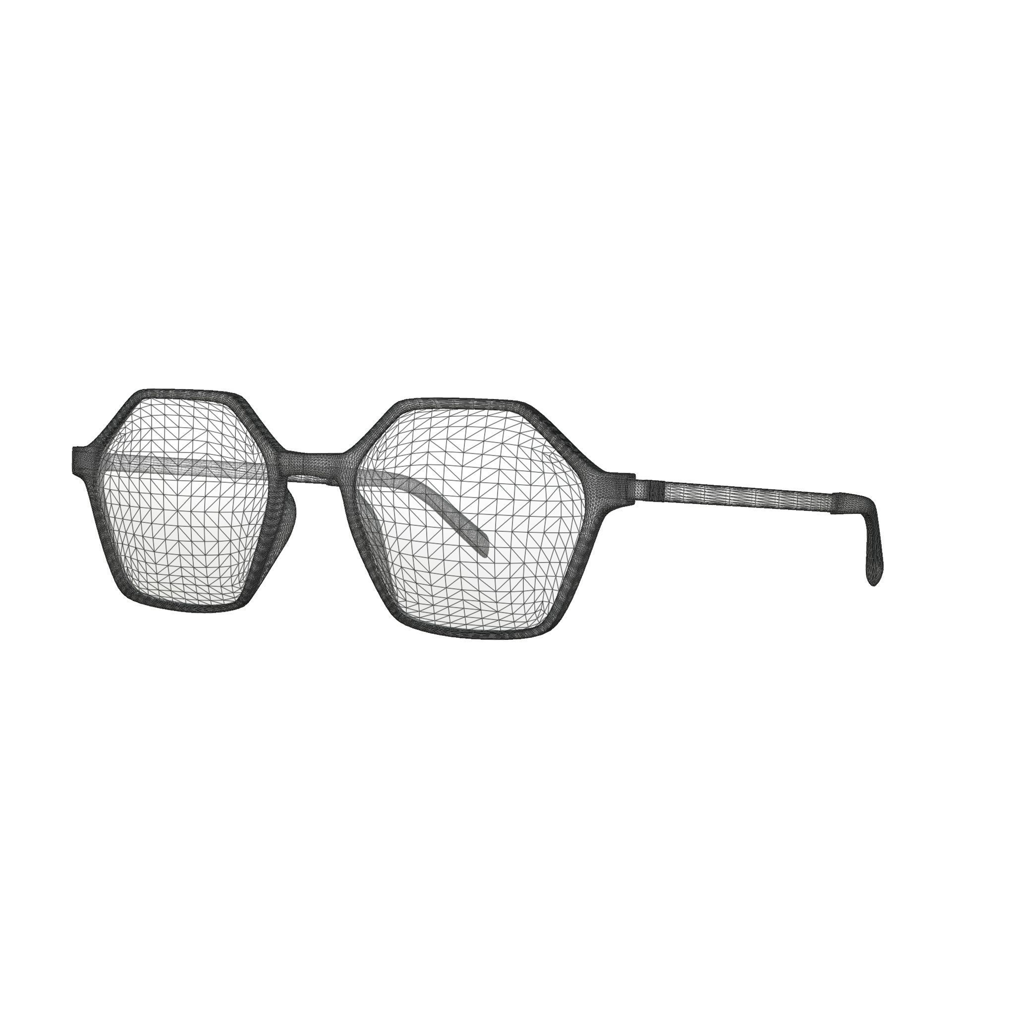 Eco - Gail Pink Coral Glasses Low-poly 3D model_5