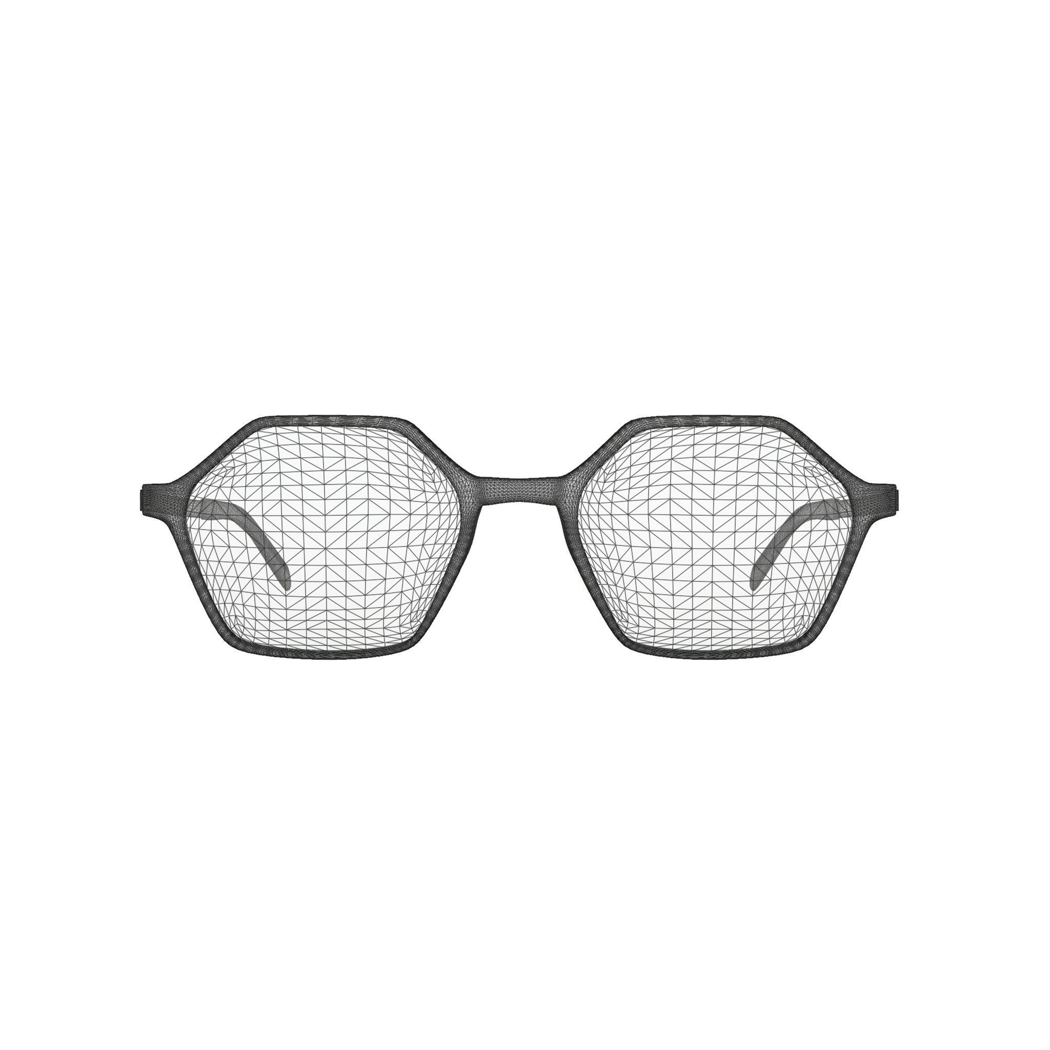 Eco - Gail Pink Coral Glasses Low-poly 3D model_7