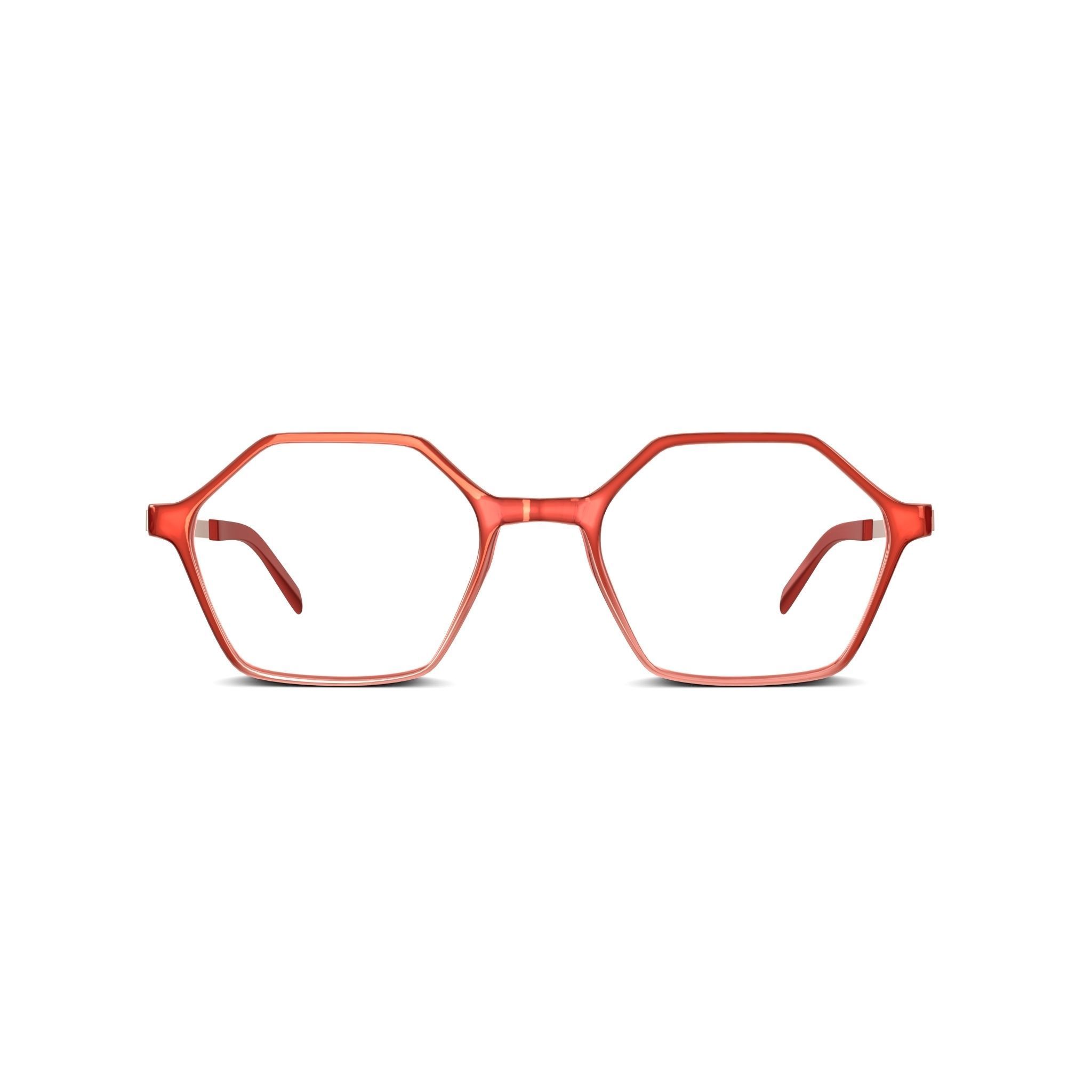 Eco - Gail Pink Coral Glasses Low-poly 3D model_2