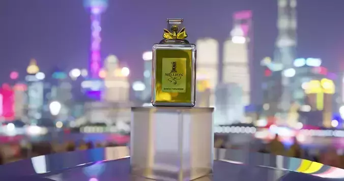 perfume bottle 3d ex 1million 