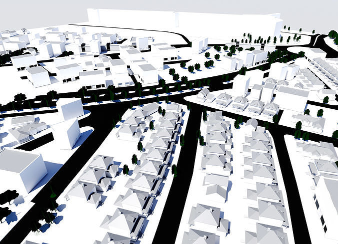 Partial Famagusta map-Cyprus 3D model