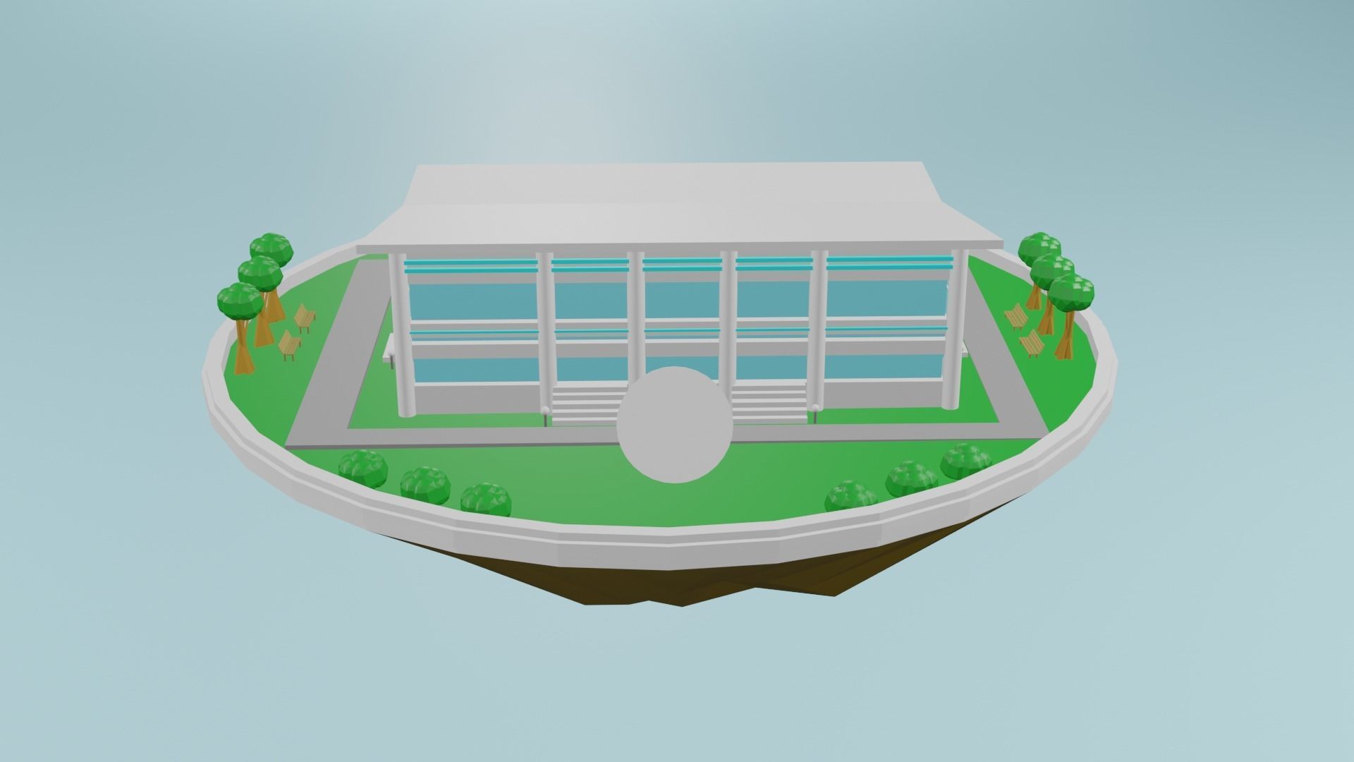 Mini Building 3d Model Cgtrader
