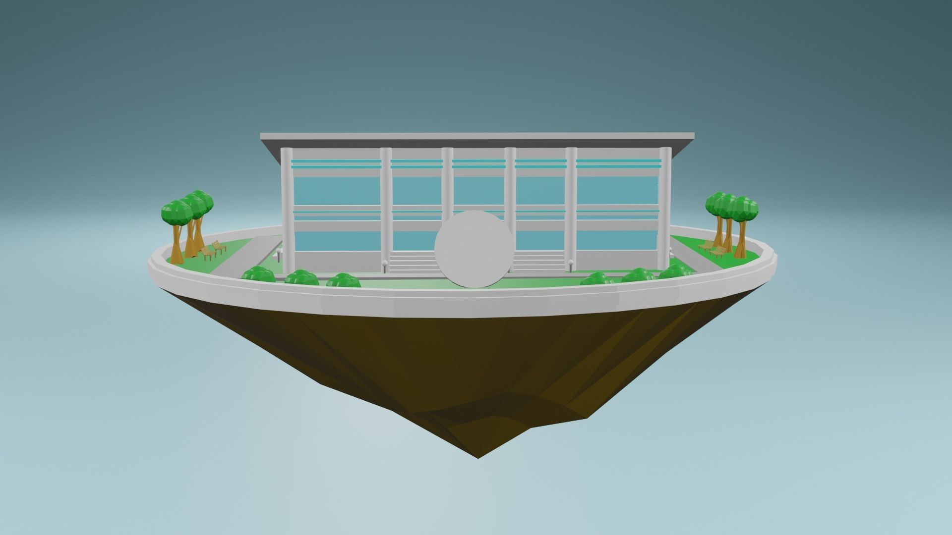 Mini Building 3d Model Cgtrader