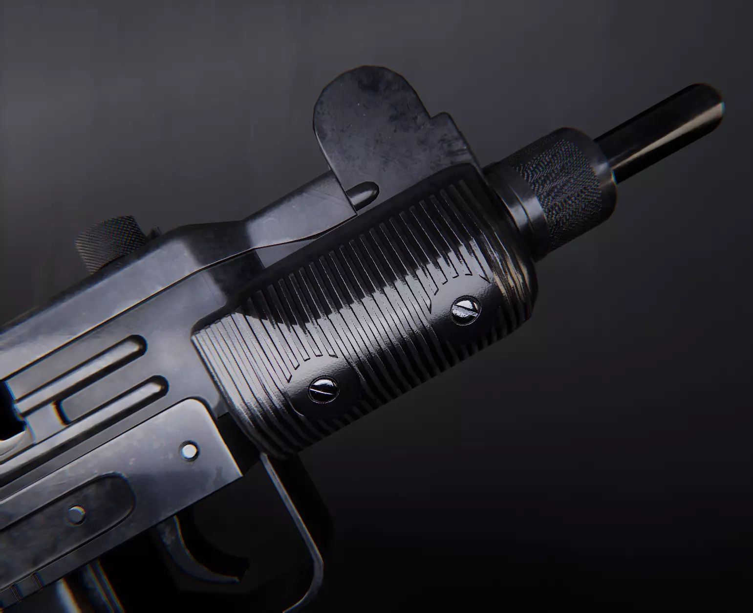 AAA Micro Uzi Game Ready PBR  Low-poly 3D model_0