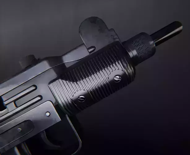 AAA Micro Uzi Game Ready PBR  Low-poly 3D model