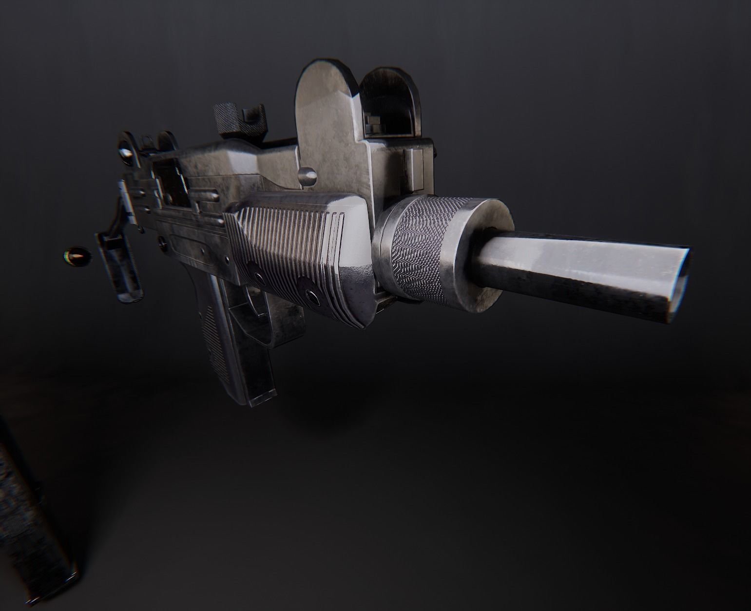 AAA Micro Uzi Game Ready PBR  Low-poly 3D model_18