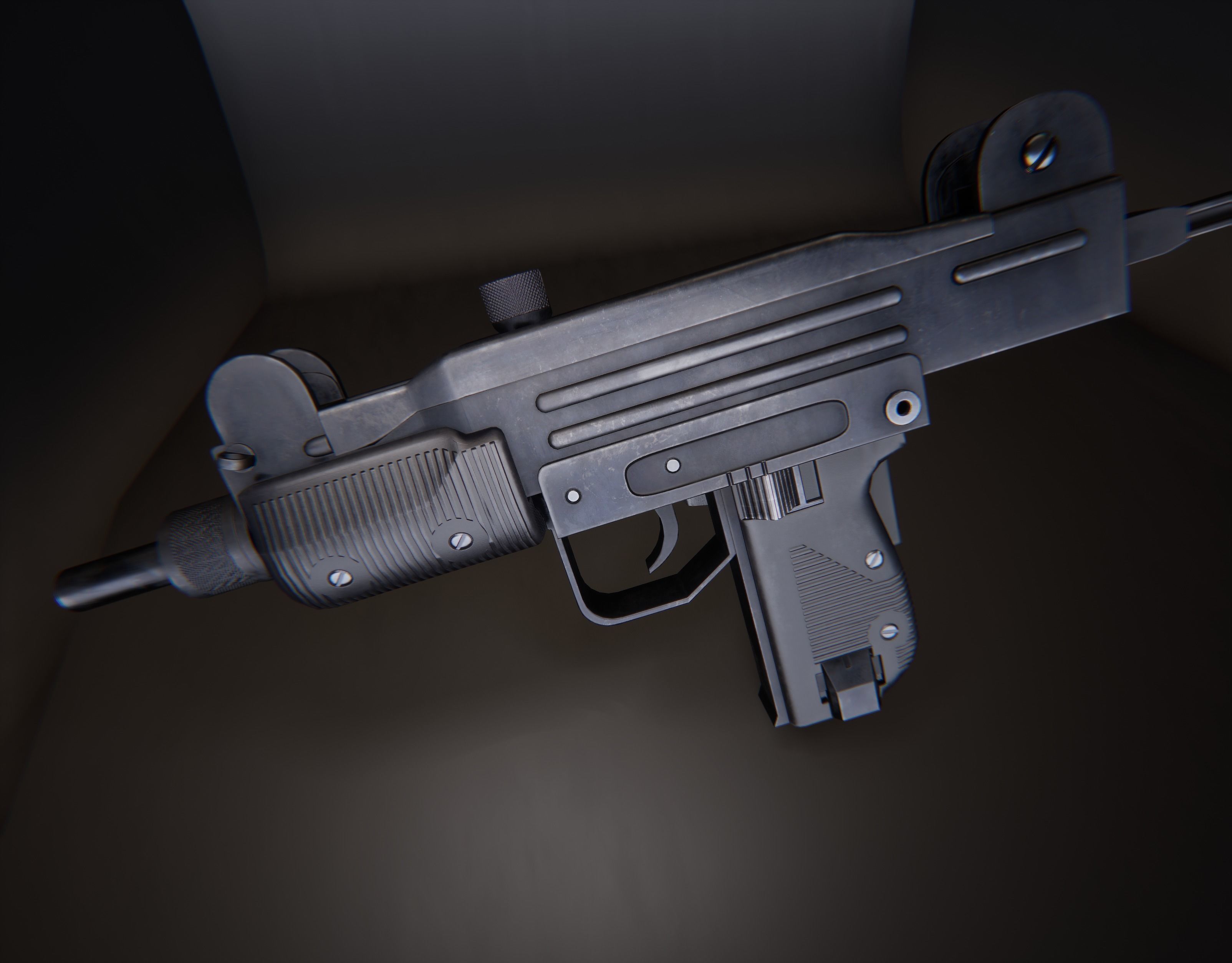 AAA Micro Uzi Game Ready PBR  Low-poly 3D model_23