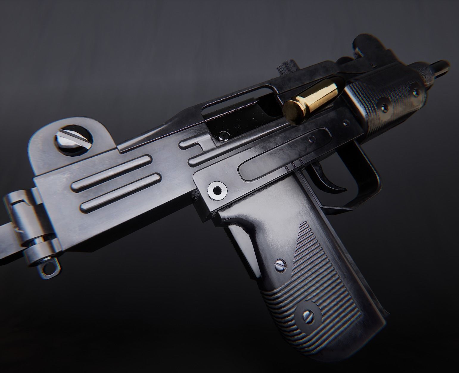 AAA Micro Uzi Game Ready PBR  Low-poly 3D model_24