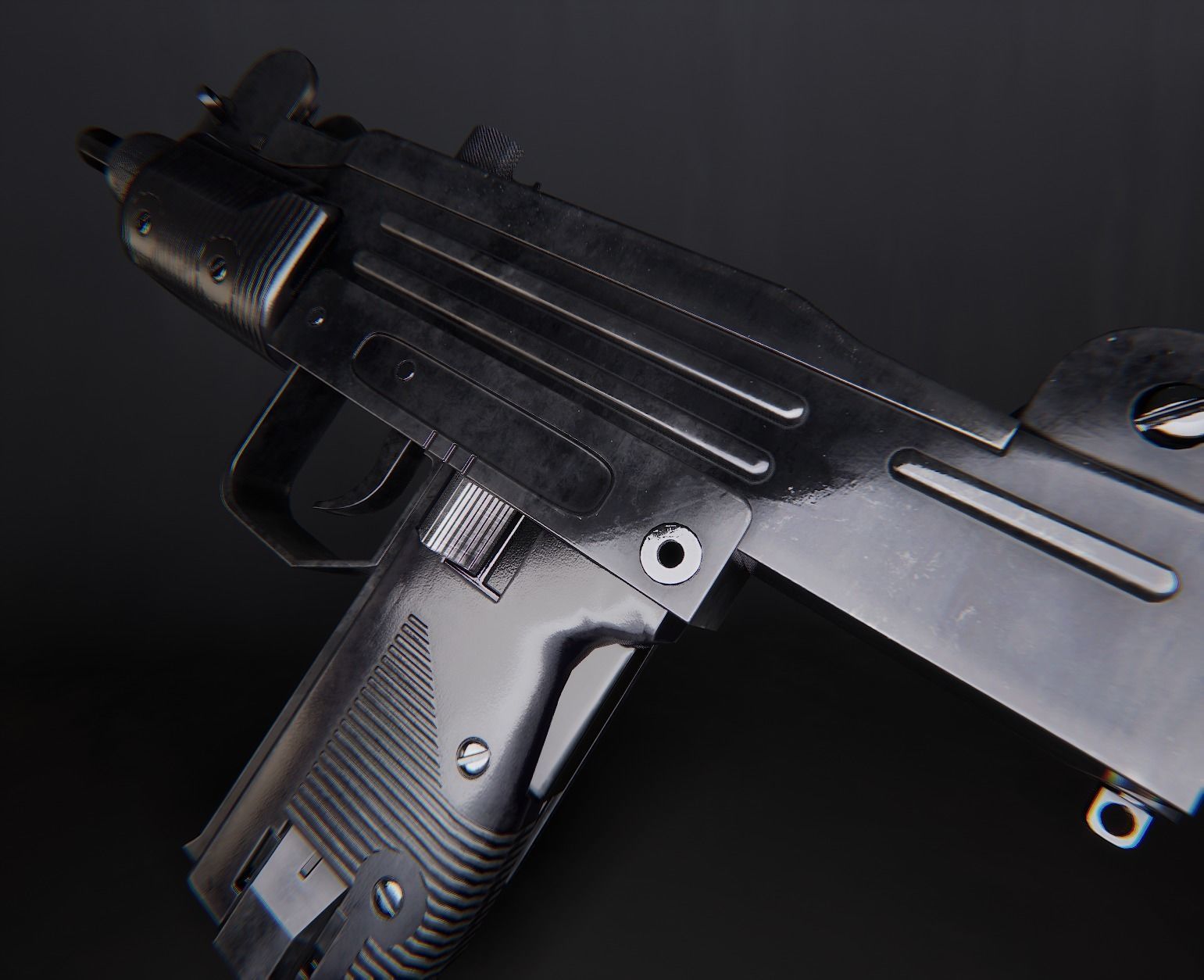 AAA Micro Uzi Game Ready PBR  Low-poly 3D model_20