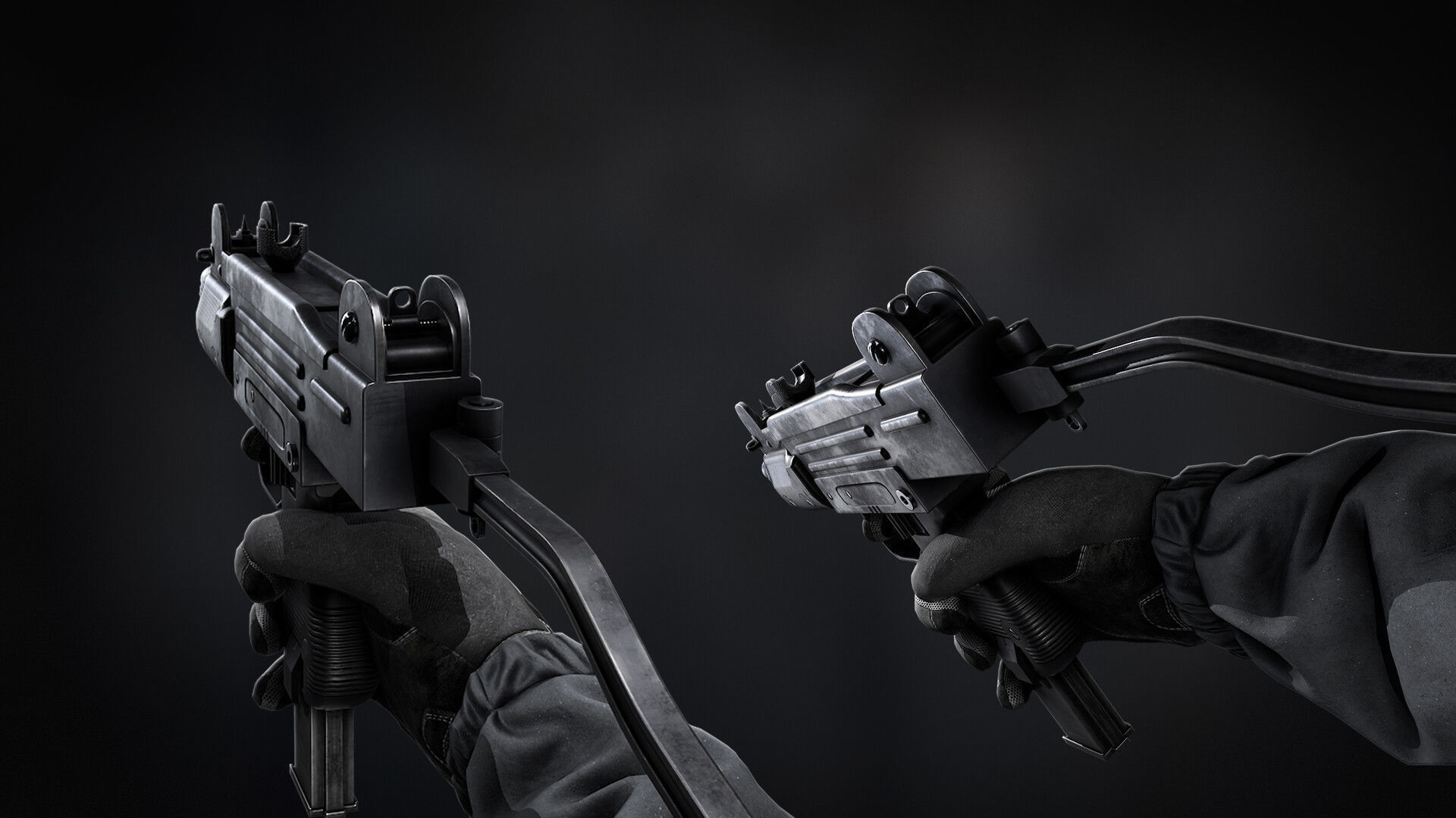 AAA Micro Uzi Game Ready PBR  Low-poly 3D model_5