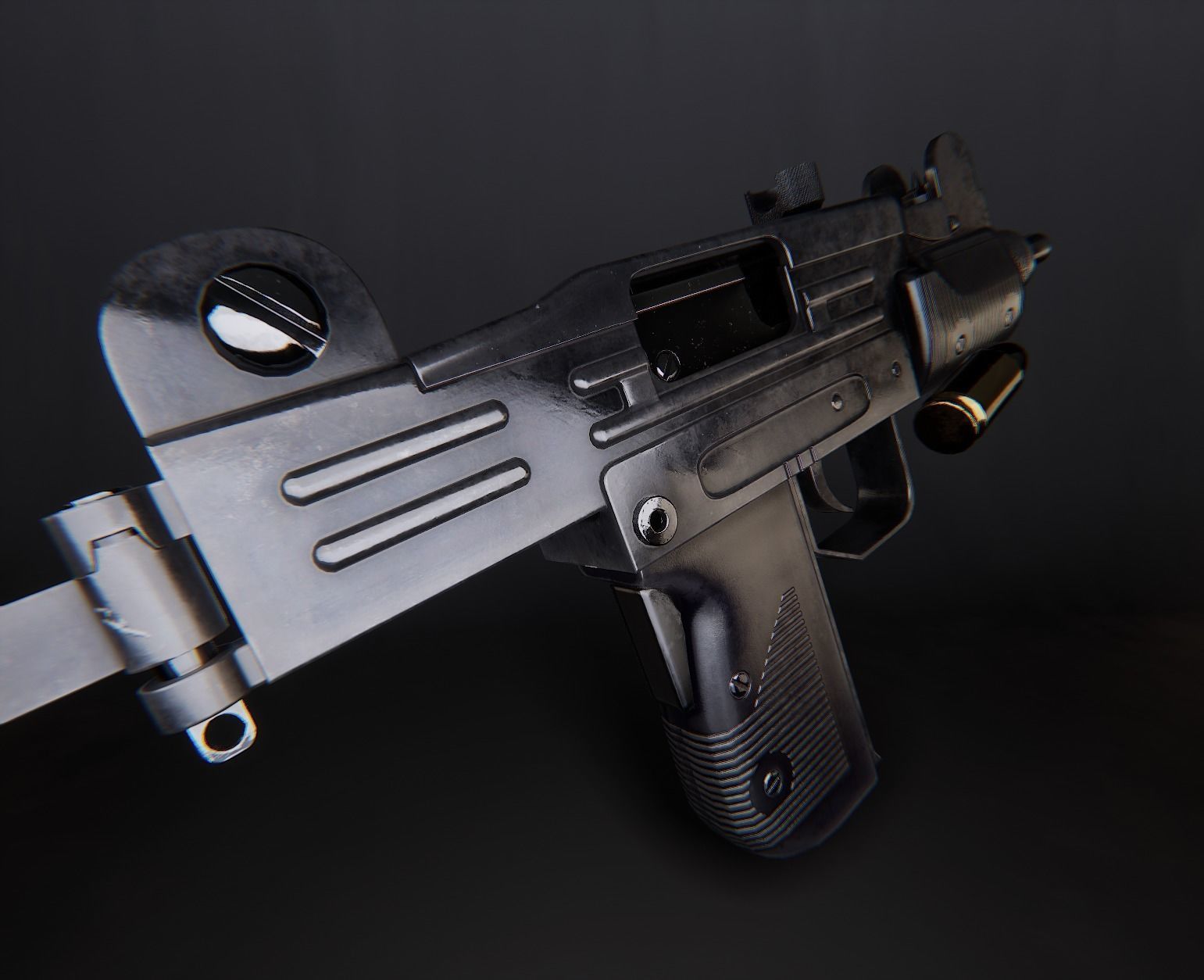 AAA Micro Uzi Game Ready PBR  Low-poly 3D model_17