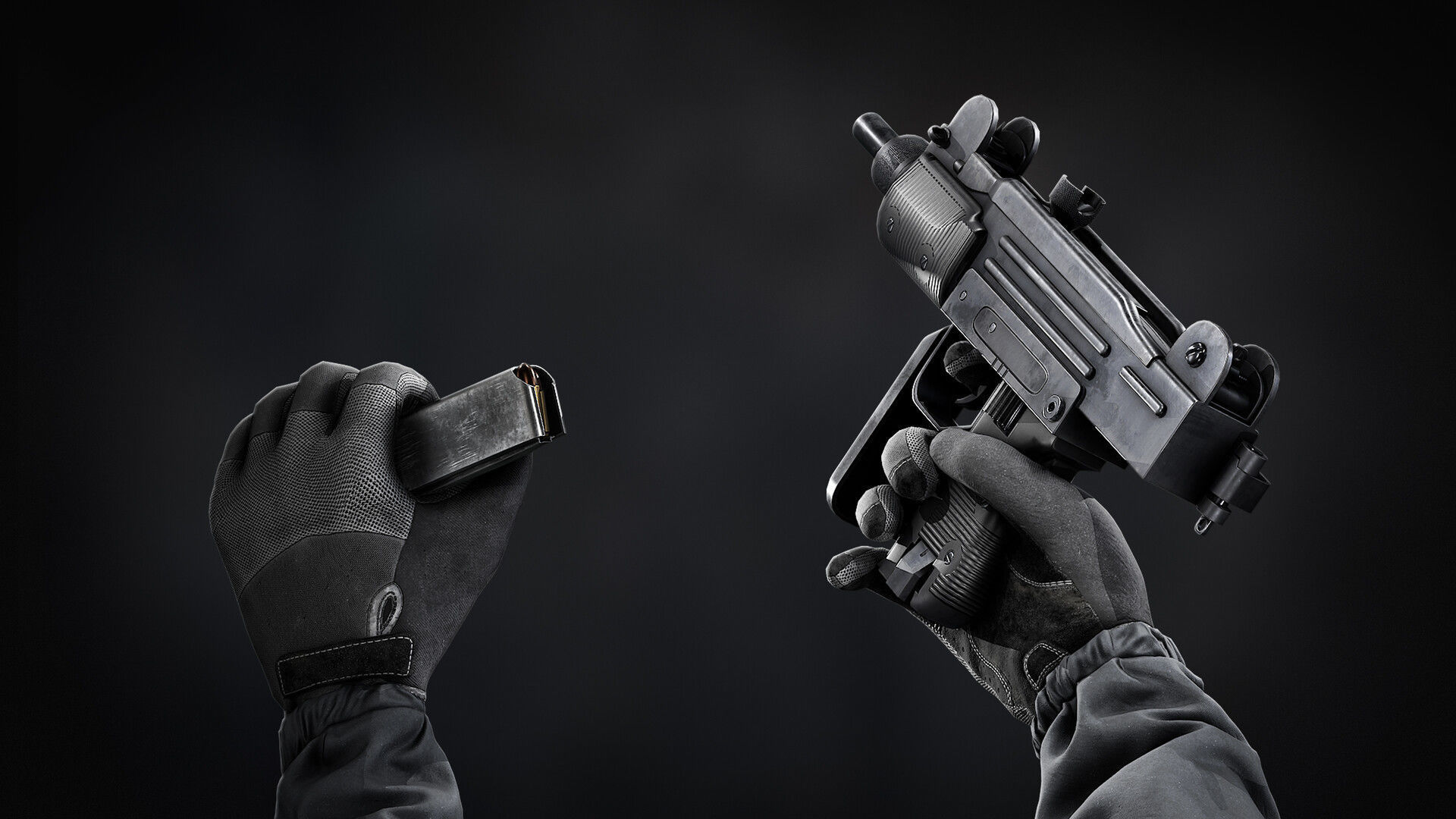 AAA Micro Uzi Game Ready PBR  Low-poly 3D model_4