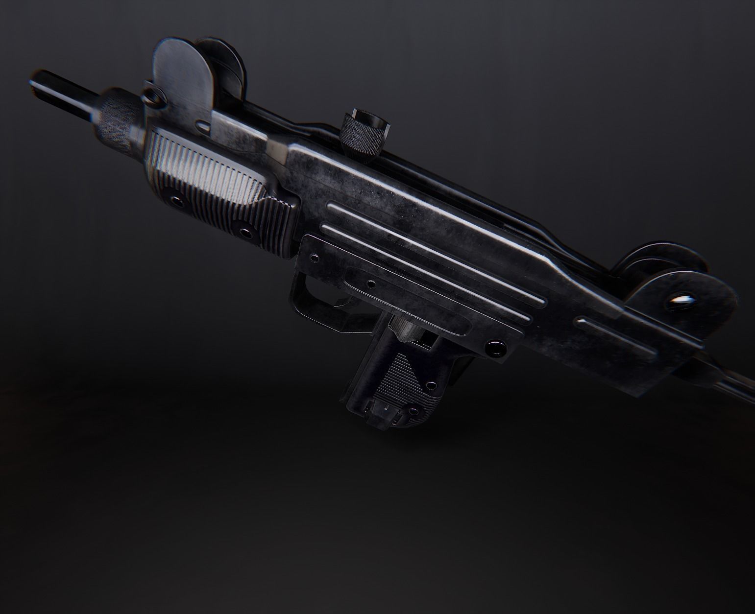 AAA Micro Uzi Game Ready PBR  Low-poly 3D model_22