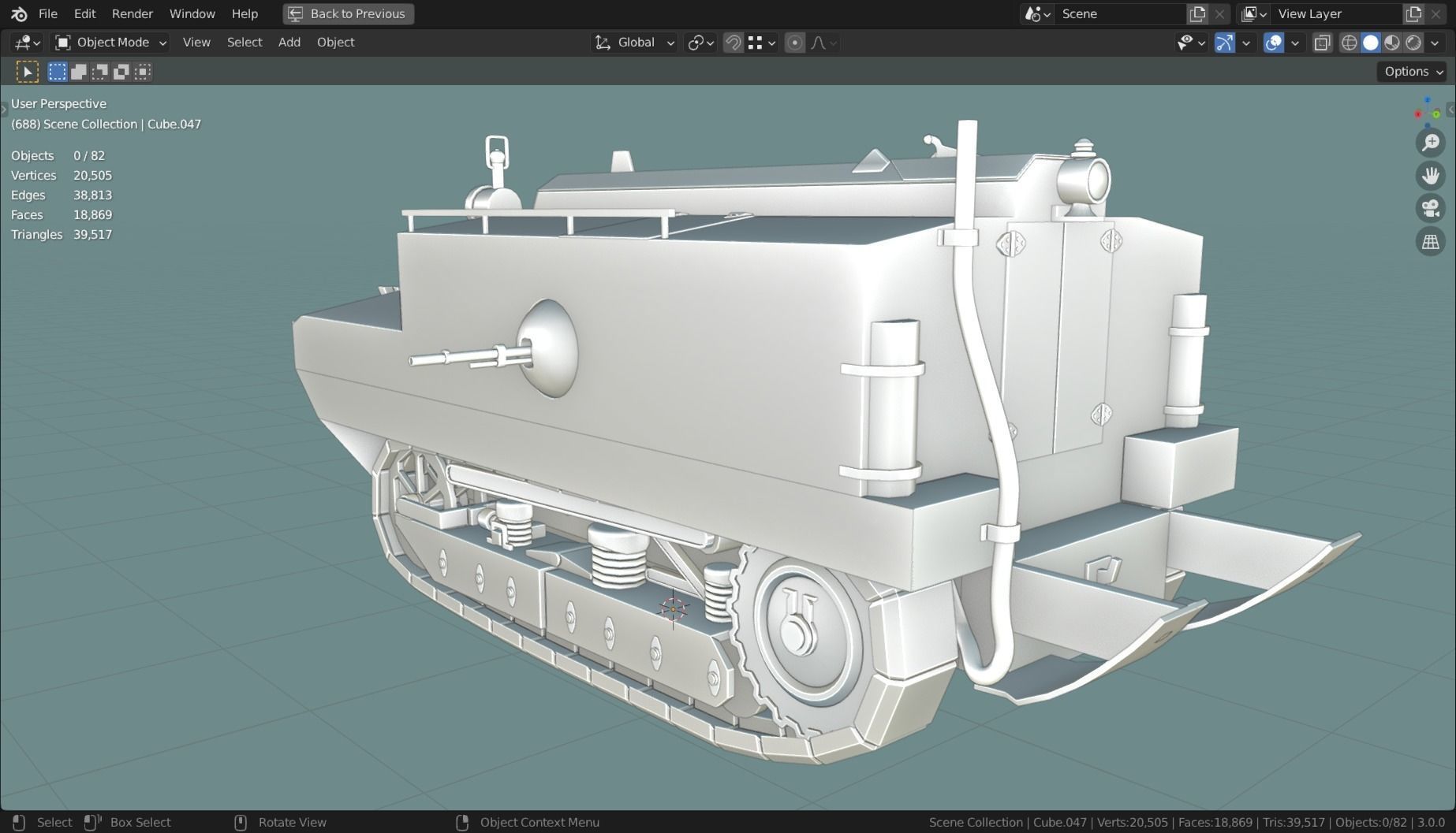 Shneider CA TANK BASE MESH  Low-poly 3D model_22