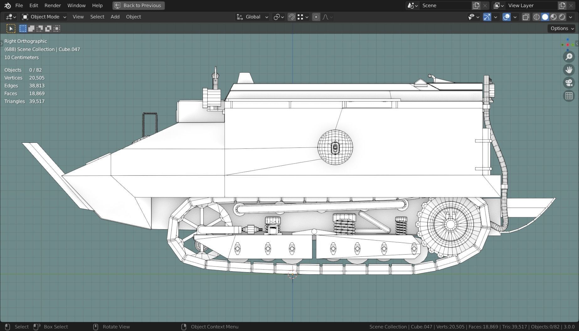 Shneider CA TANK BASE MESH  Low-poly 3D model_23