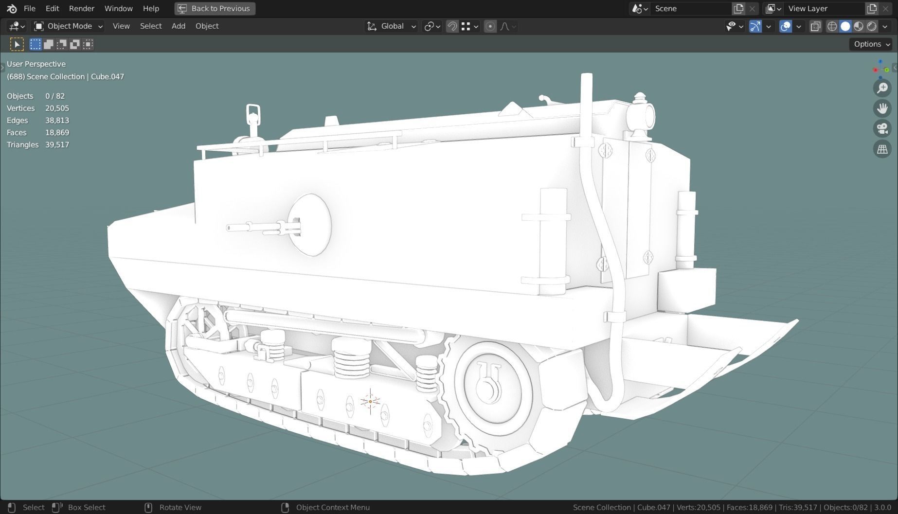 Shneider CA TANK BASE MESH  Low-poly 3D model_18
