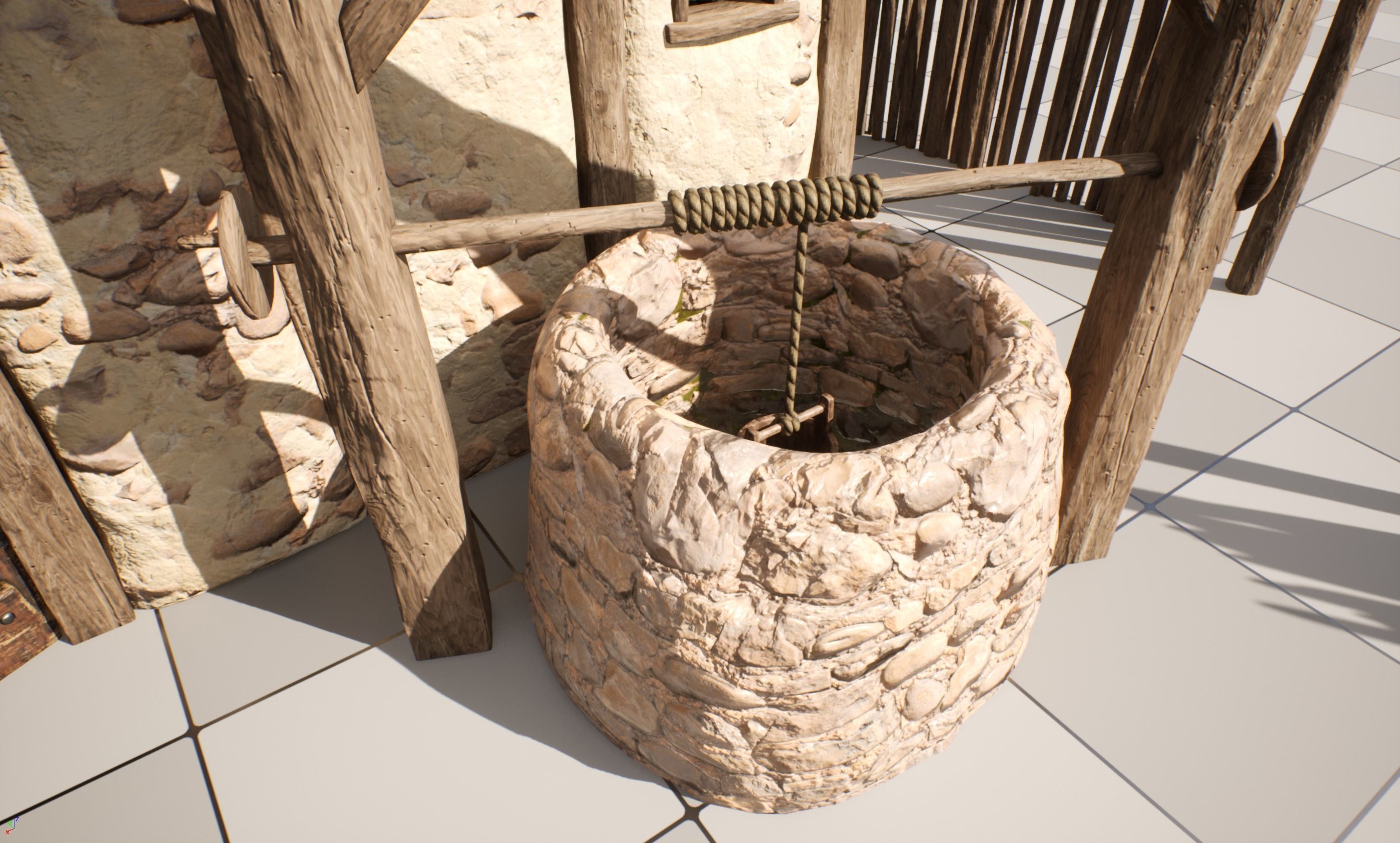 AoM Greek Settlement Remake Low-poly 3D model_8