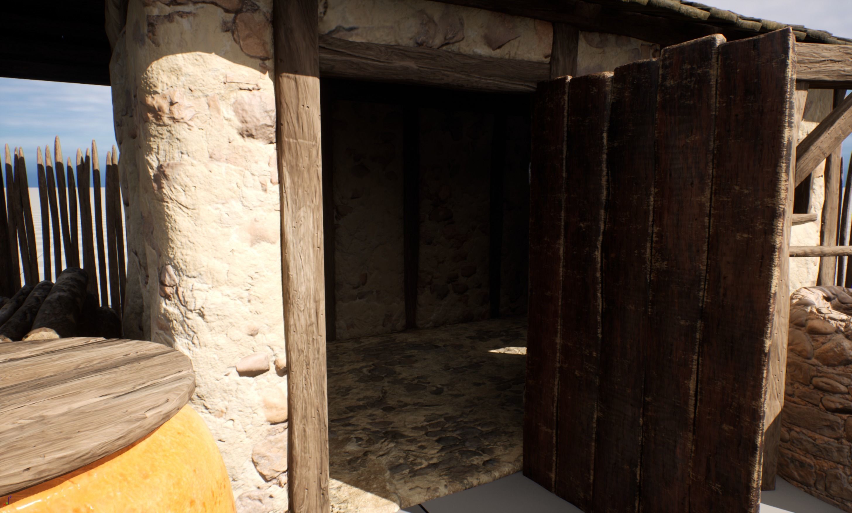 AoM Greek Settlement Remake Low-poly 3D model_5