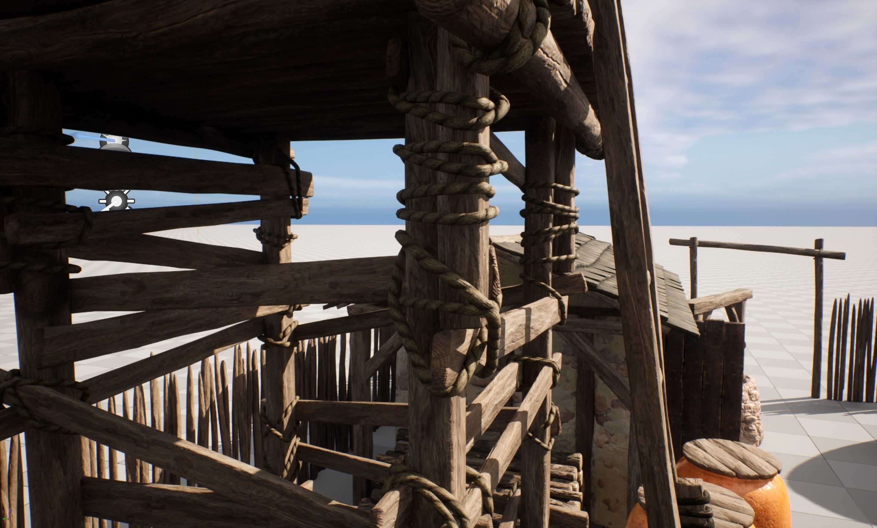 AoM Greek Settlement Remake Low-poly 3D model_2