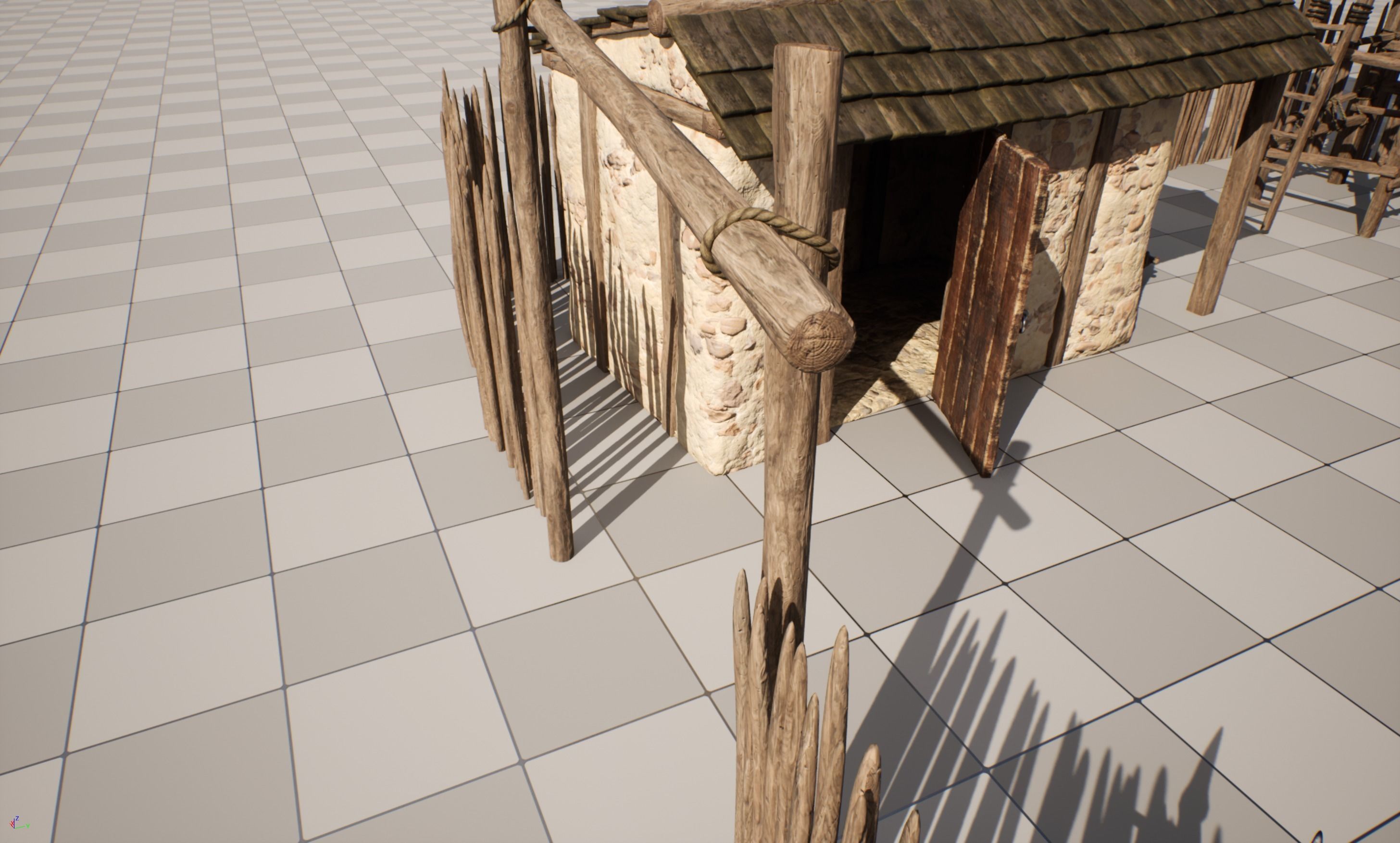 AoM Greek Settlement Remake Low-poly 3D model_6