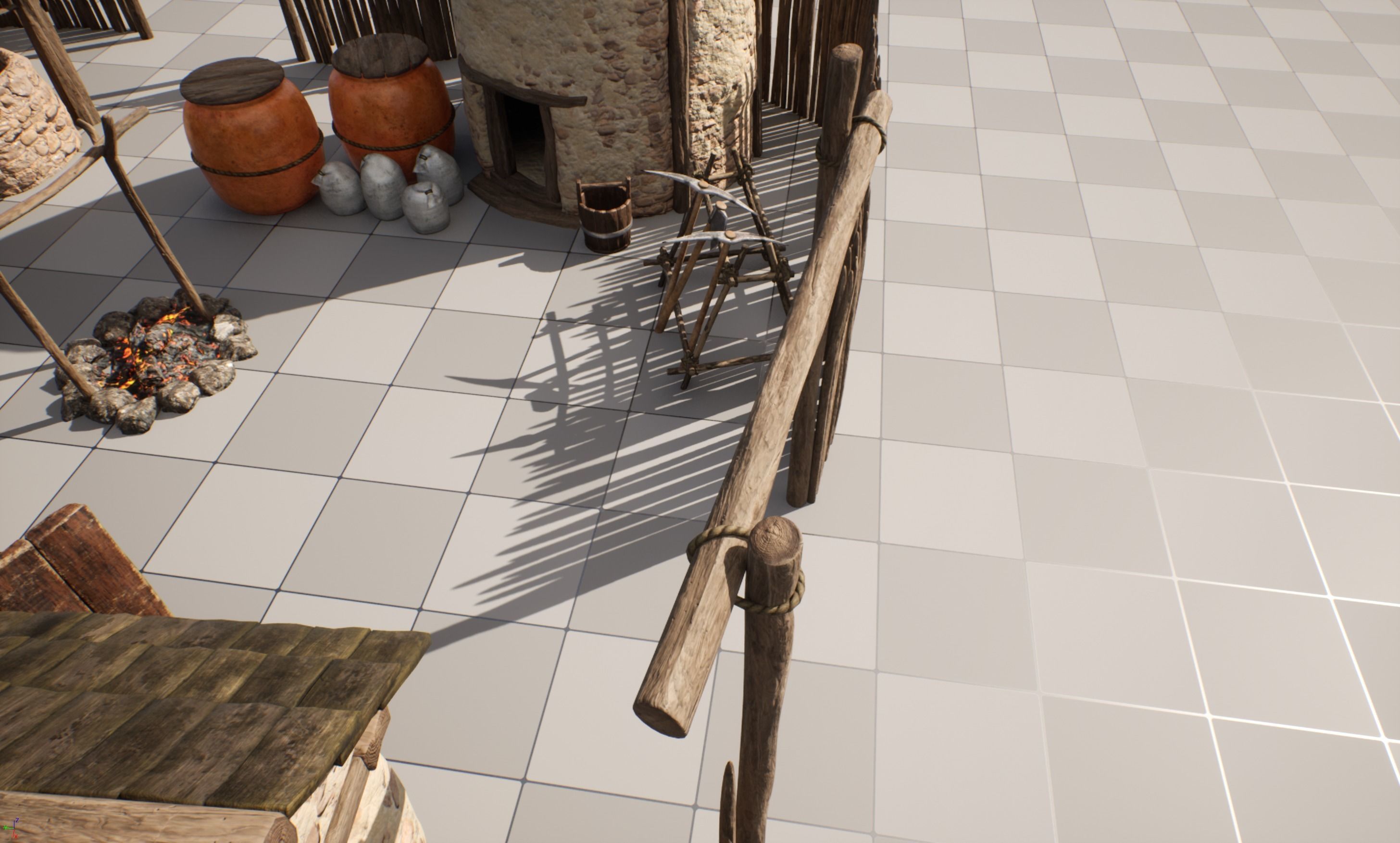 AoM Greek Settlement Remake Low-poly 3D model_11