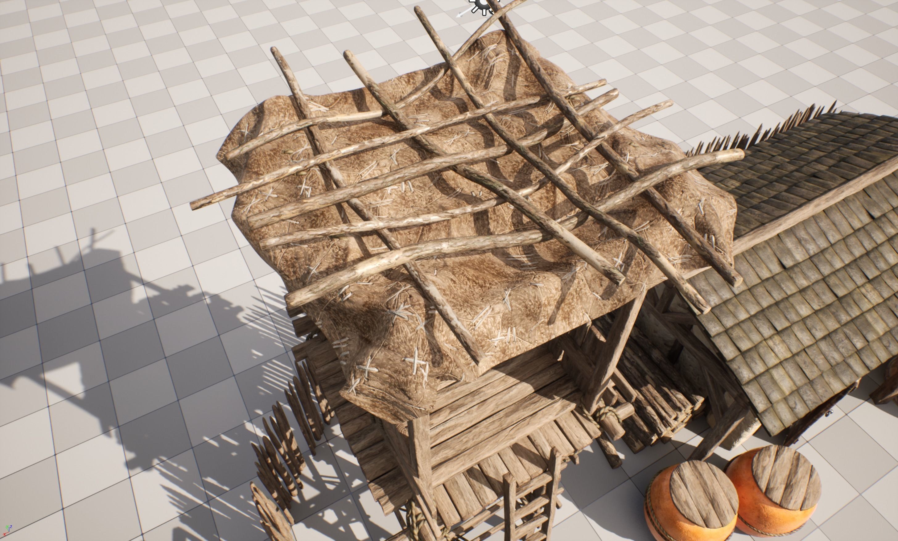 AoM Greek Settlement Remake Low-poly 3D model_10