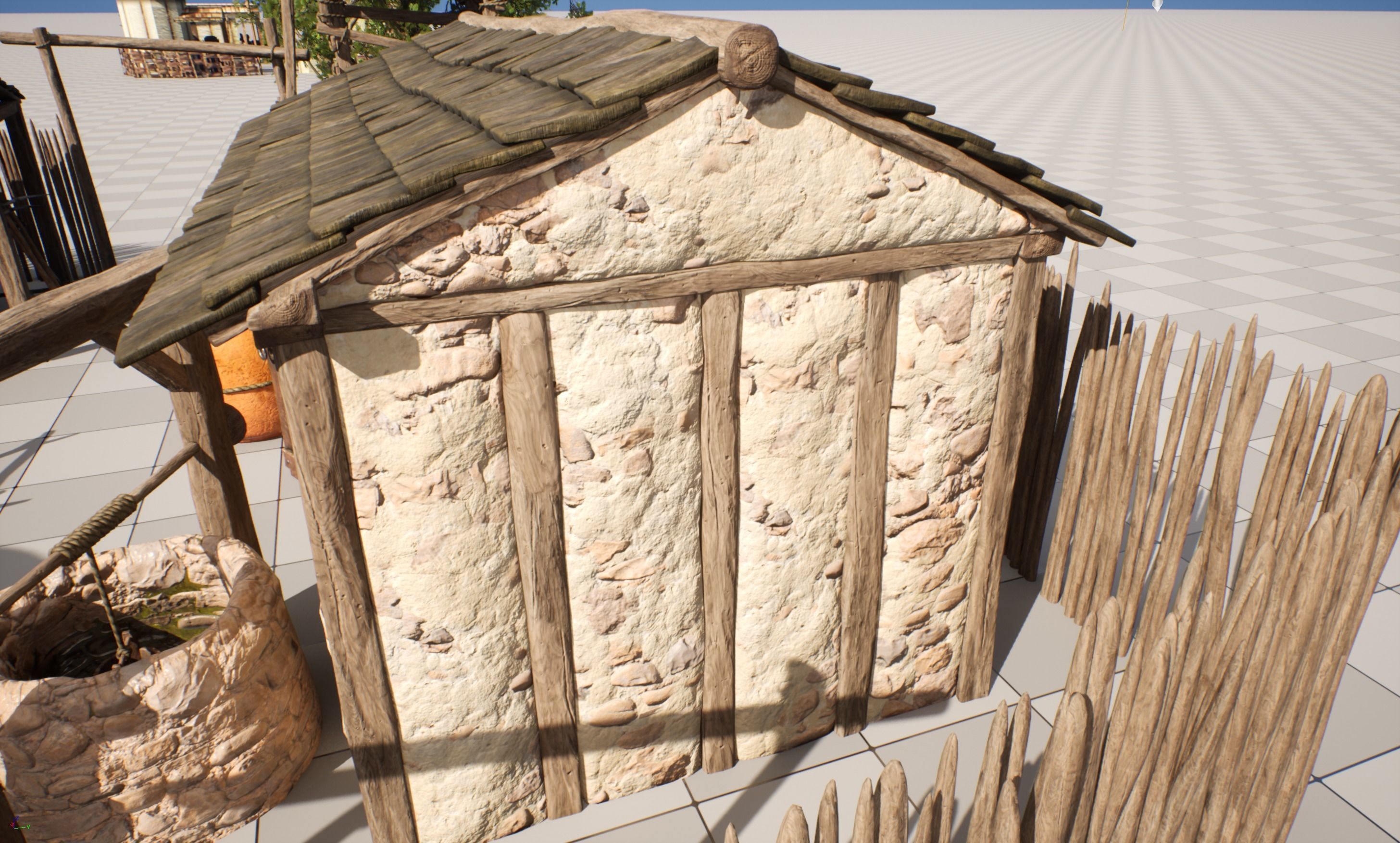 AoM Greek Settlement Remake Low-poly 3D model_13