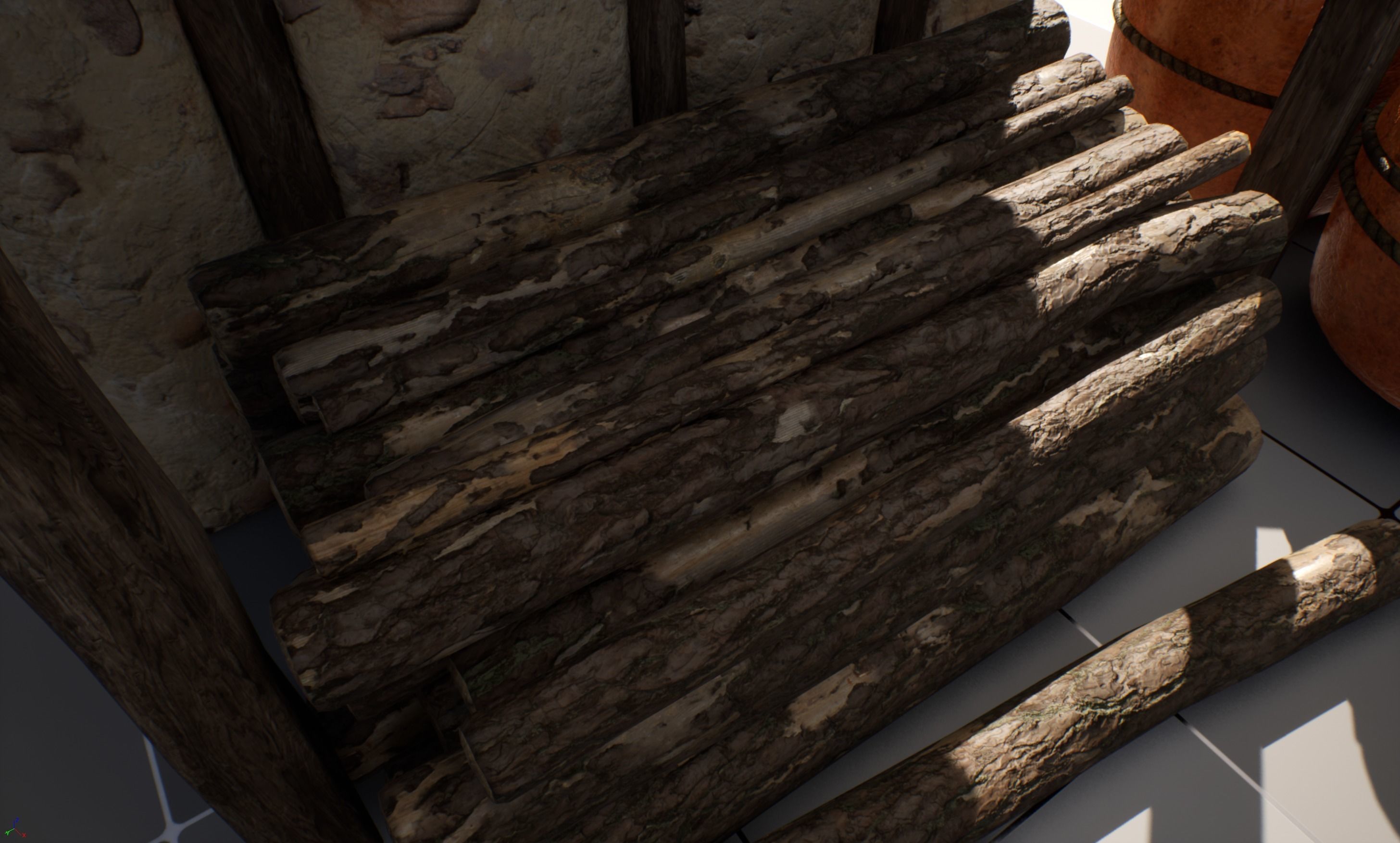 AoM Greek Settlement Remake Low-poly 3D model_19