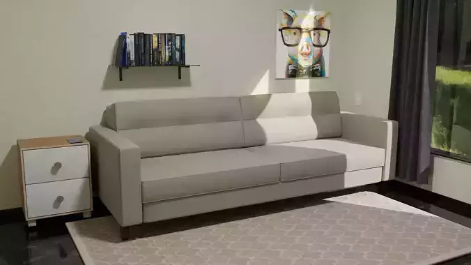 Sofa 3D two seater