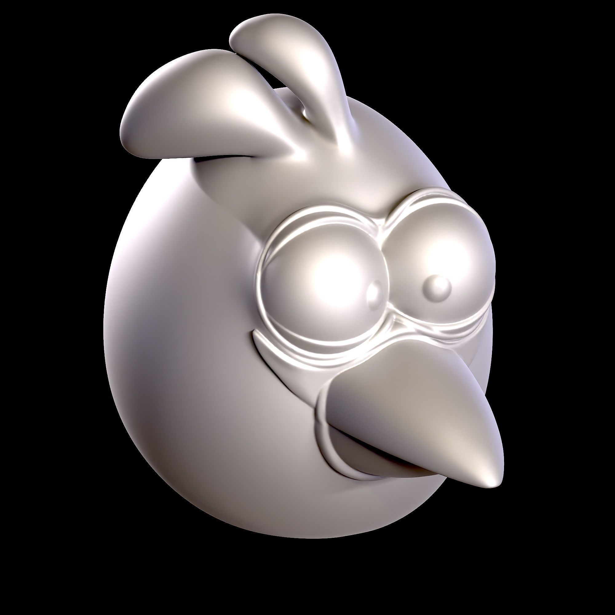 Blue-Angry Bird 3D print model_4