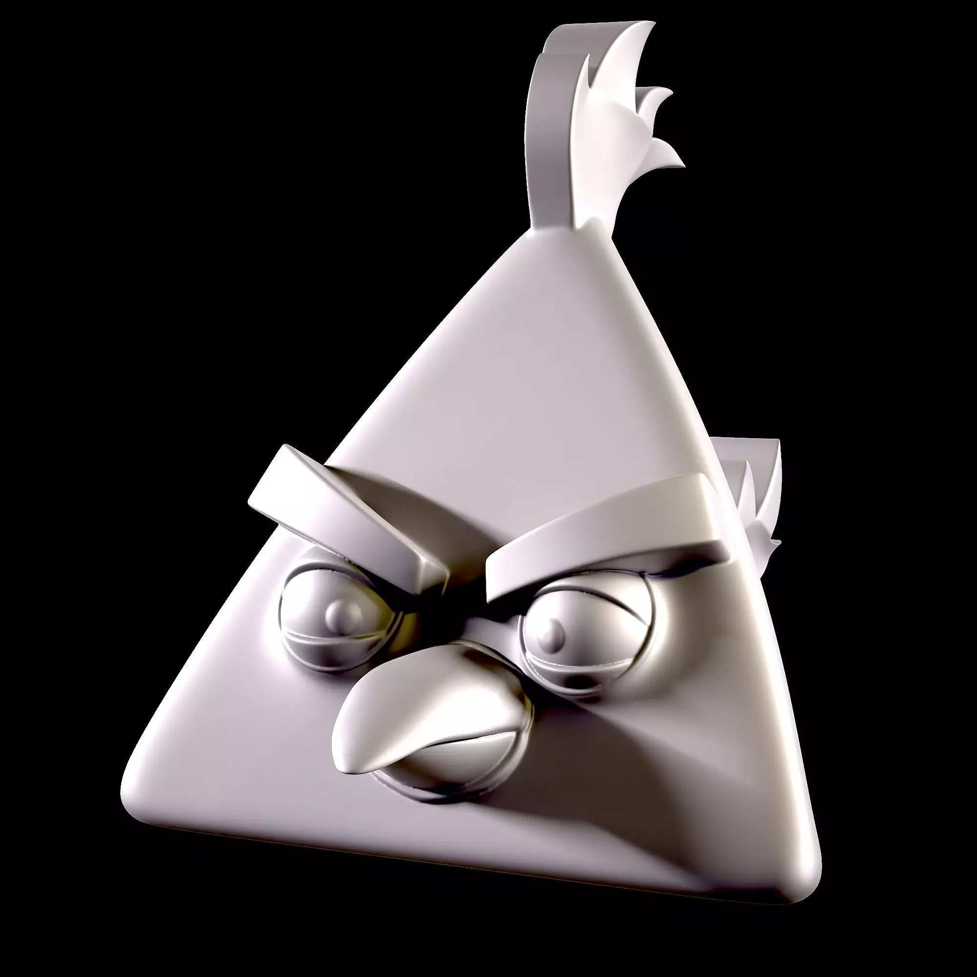 Chuck-Angry Bird 3D print model_0