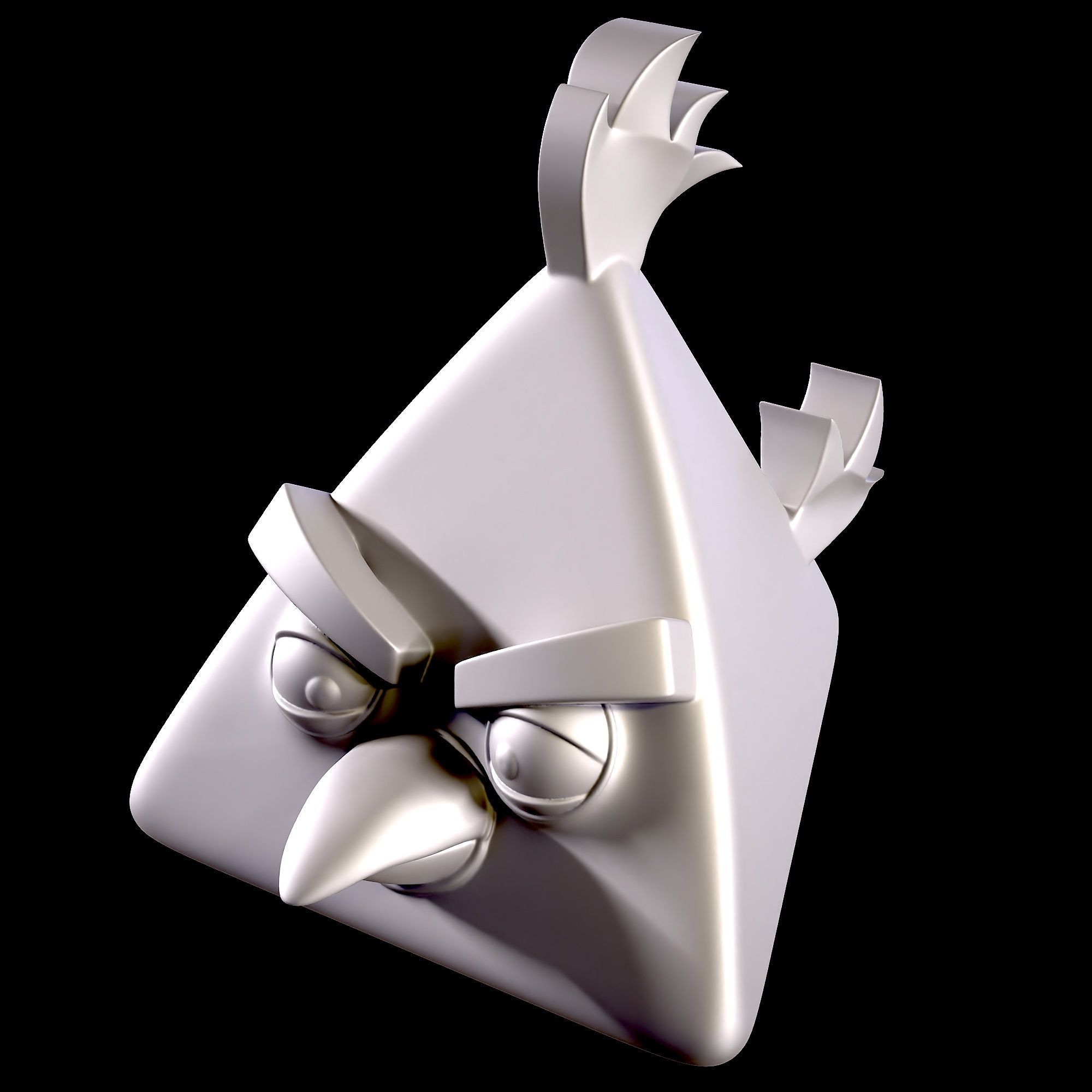 Chuck-Angry Bird 3D print model_4