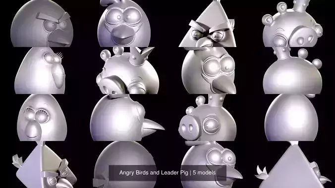 Angry Birds and Leader Pig