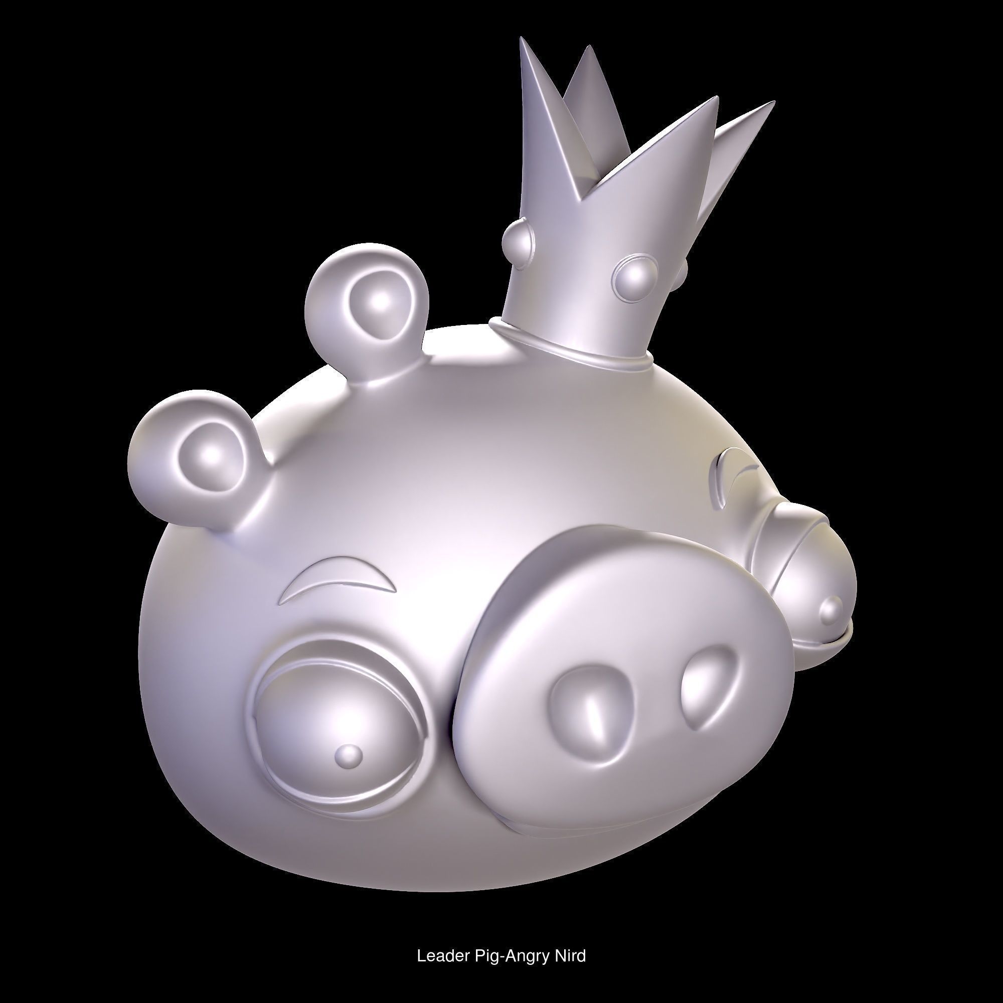 Angry Birds and Leader Pig 3D Model Collection_6