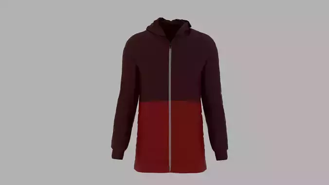 Jacket maroon hoodie