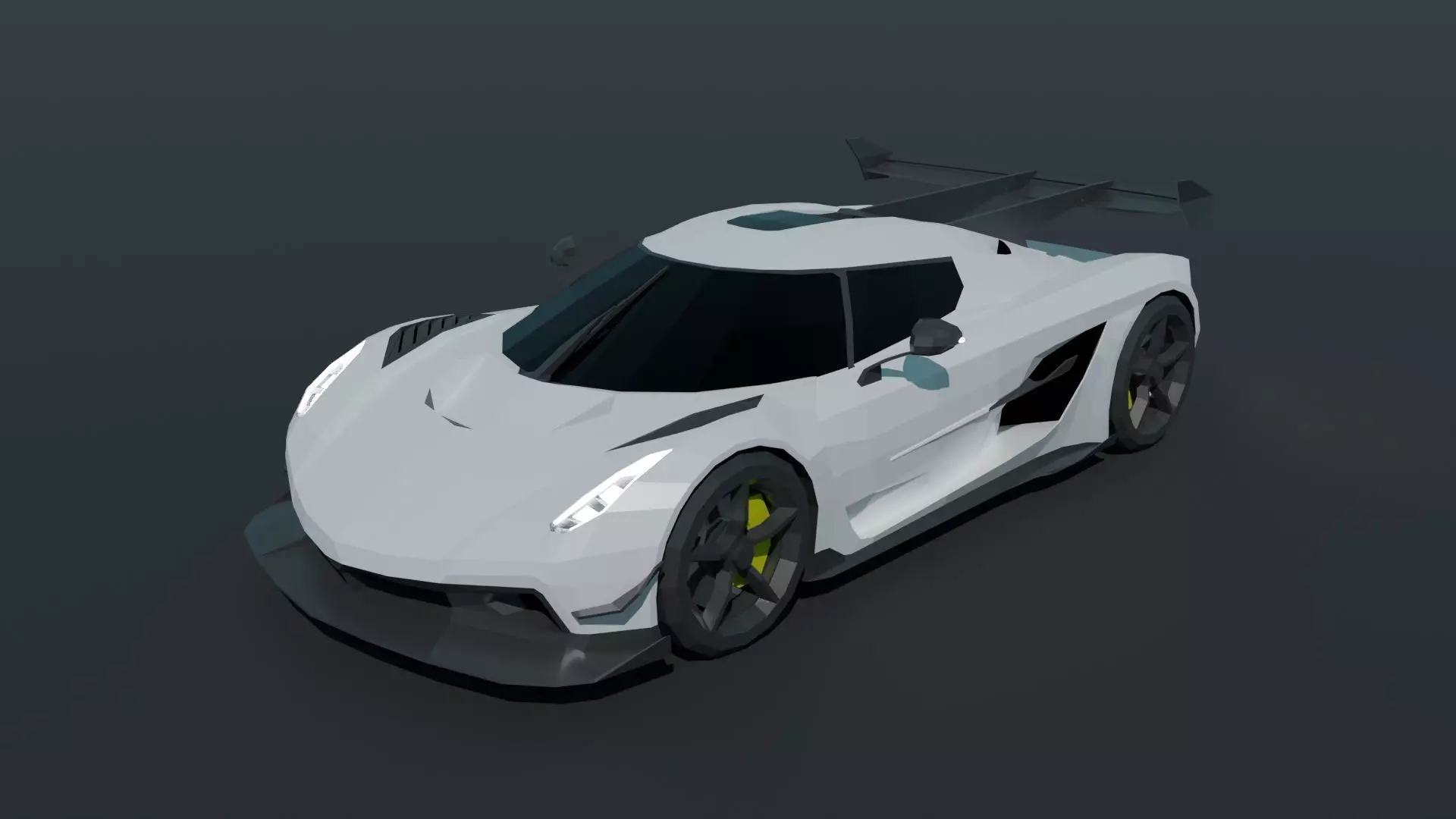 Koenigsegg Jesko Low-poly 3D model
