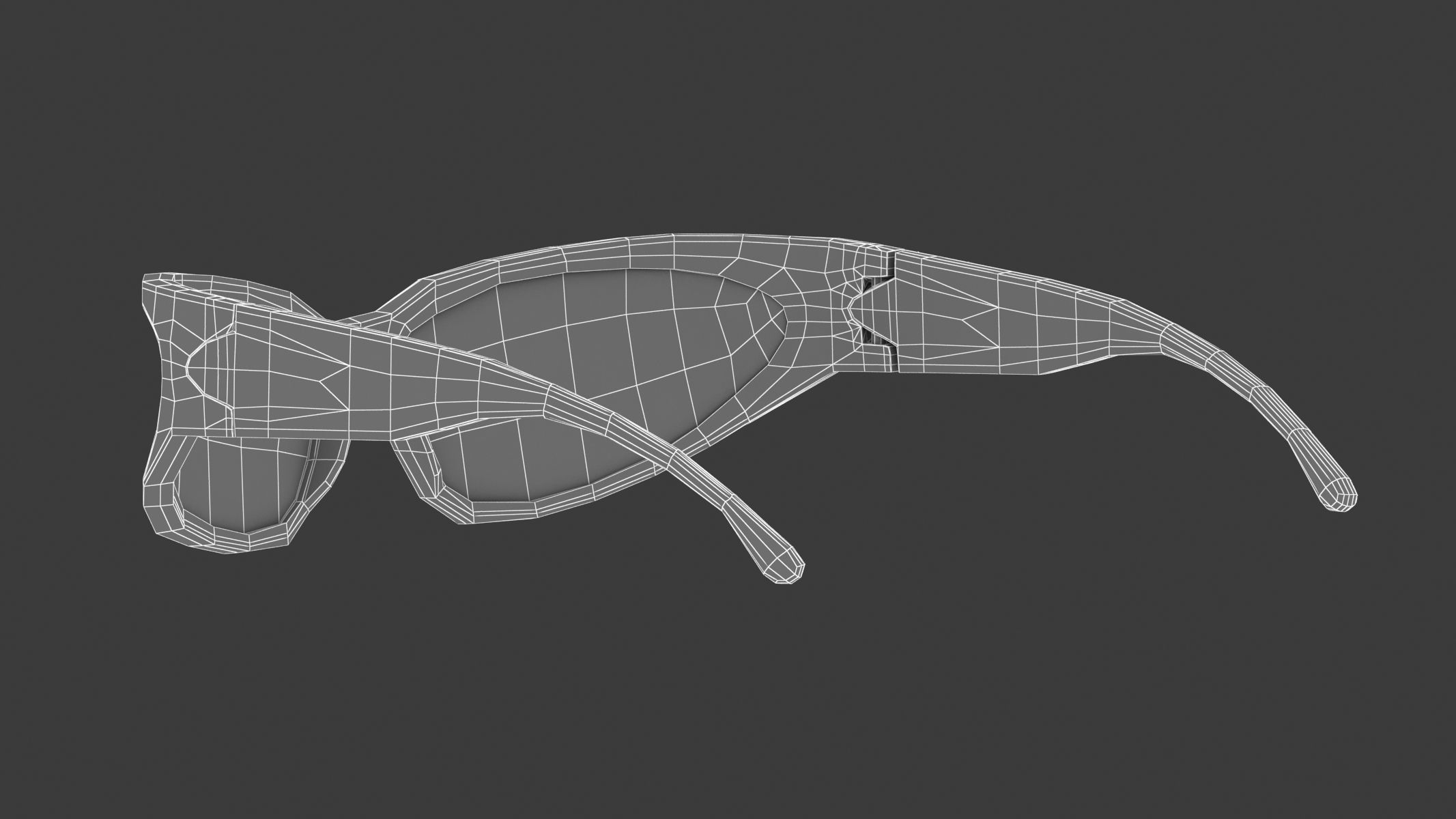 Wrap sunglasses 3D model_16