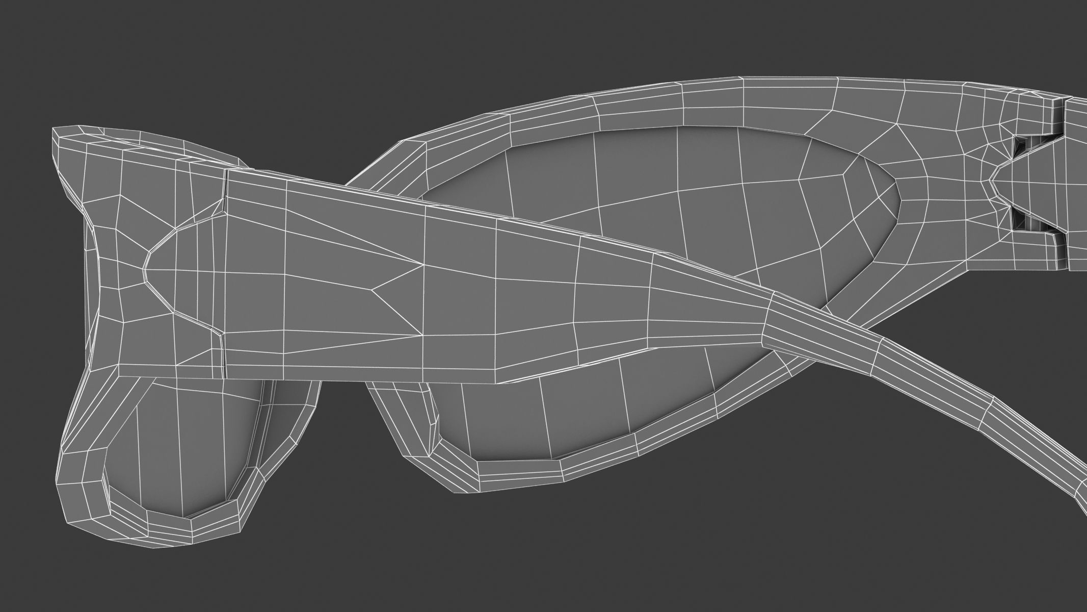 Wrap sunglasses 3D model_20