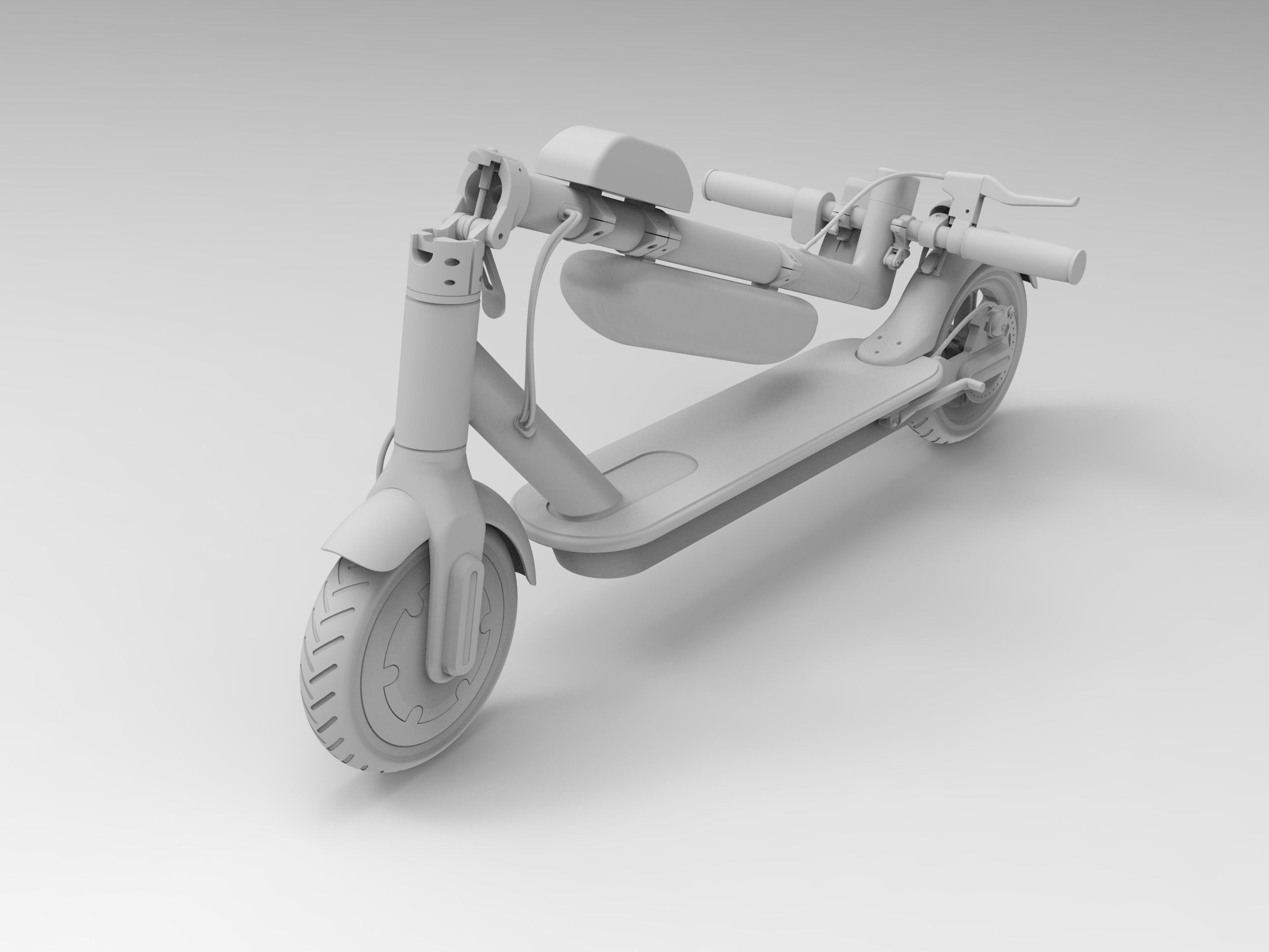 Electric Scooter Xiaomi Mijia 3D model_4