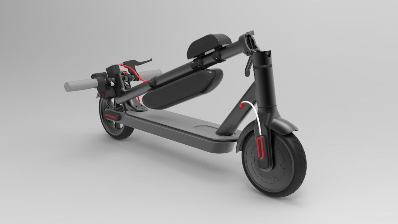 Electric Scooter Xiaomi Mijia 3D model_2