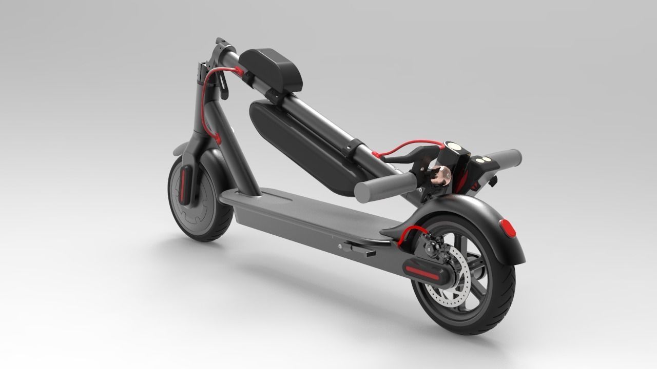 Electric Scooter Xiaomi Mijia 3D model_3