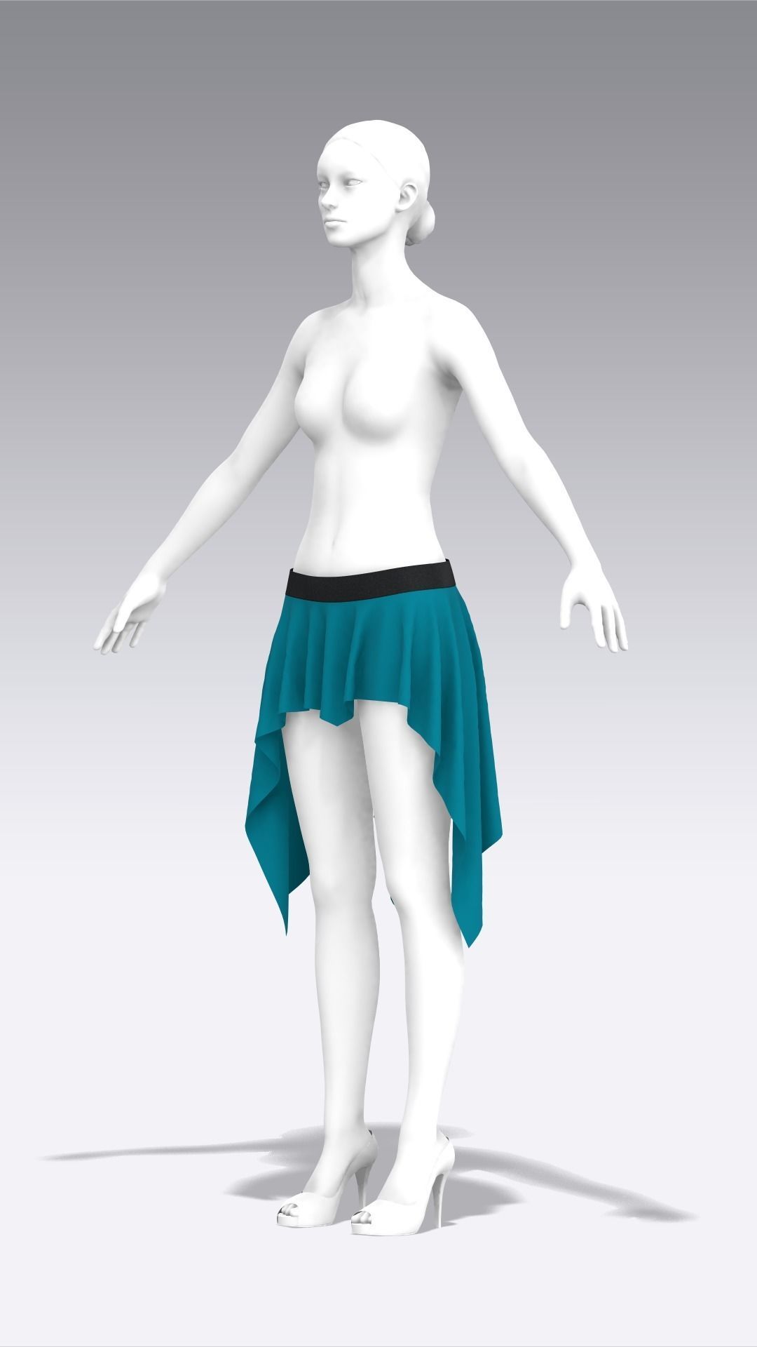 Skirt Outfits MD CLO 3D zprj project files 3D model 3D model_87