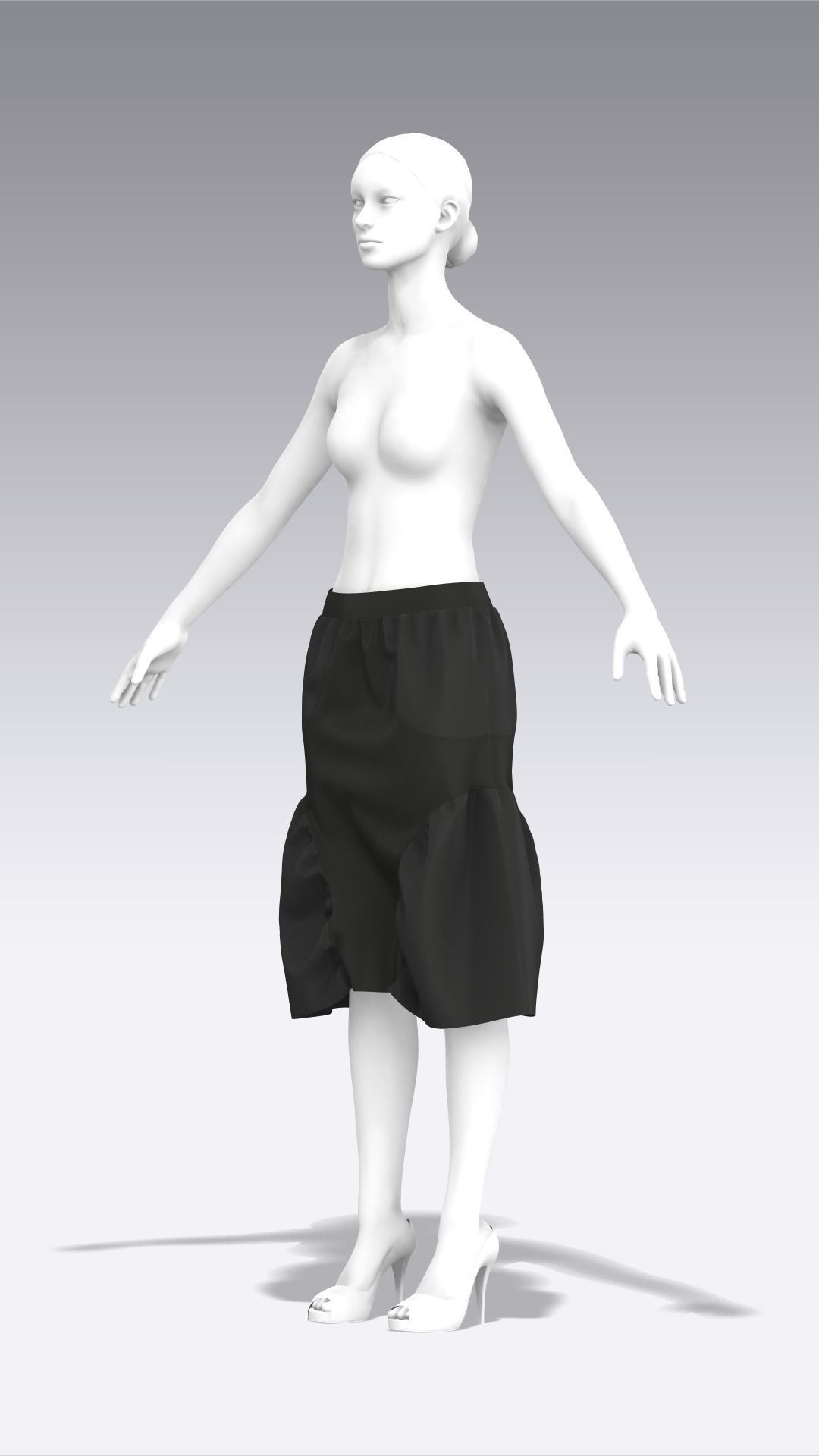 Skirt Outfits MD CLO 3D zprj project files 3D model 3D model_112