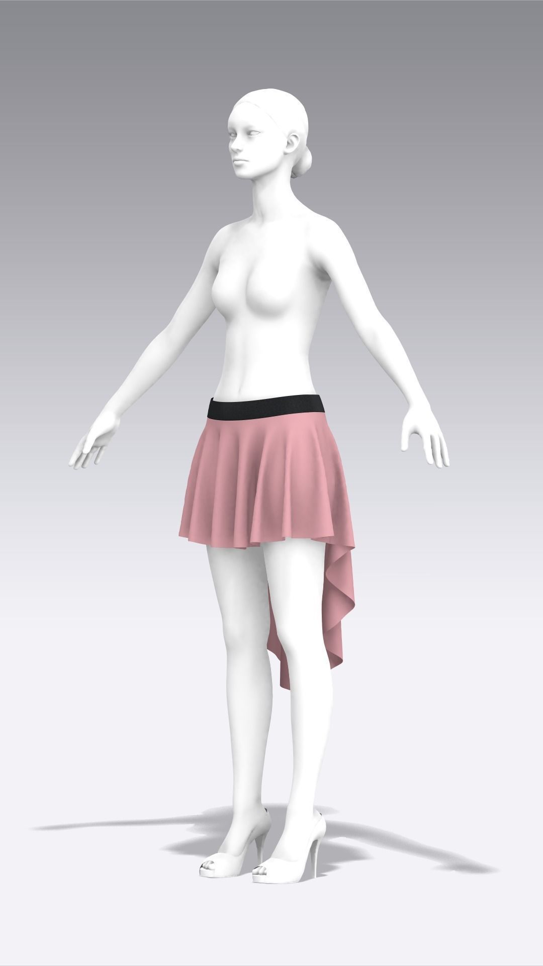 Skirt Outfits MD CLO 3D zprj project files 3D model 3D model_110