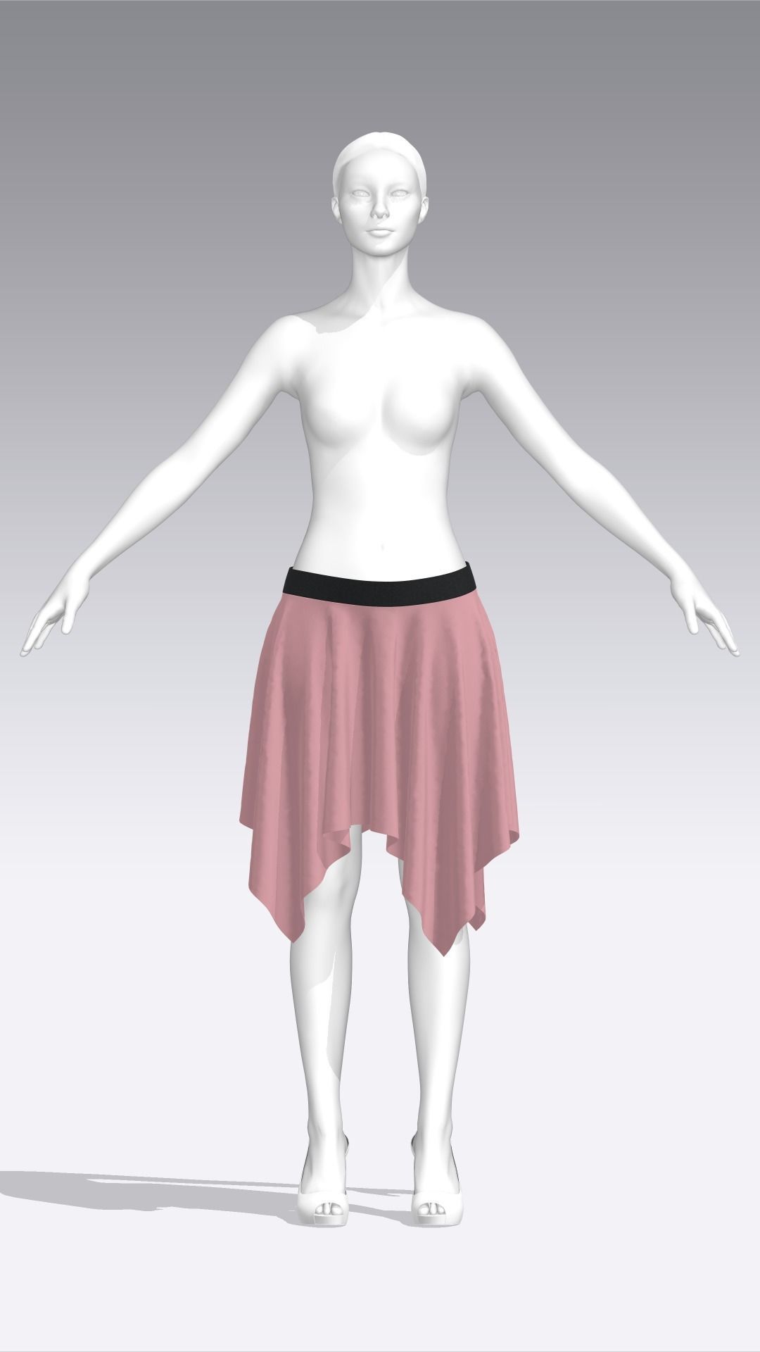 Skirt Outfits MD CLO 3D zprj project files 3D model 3D model_91