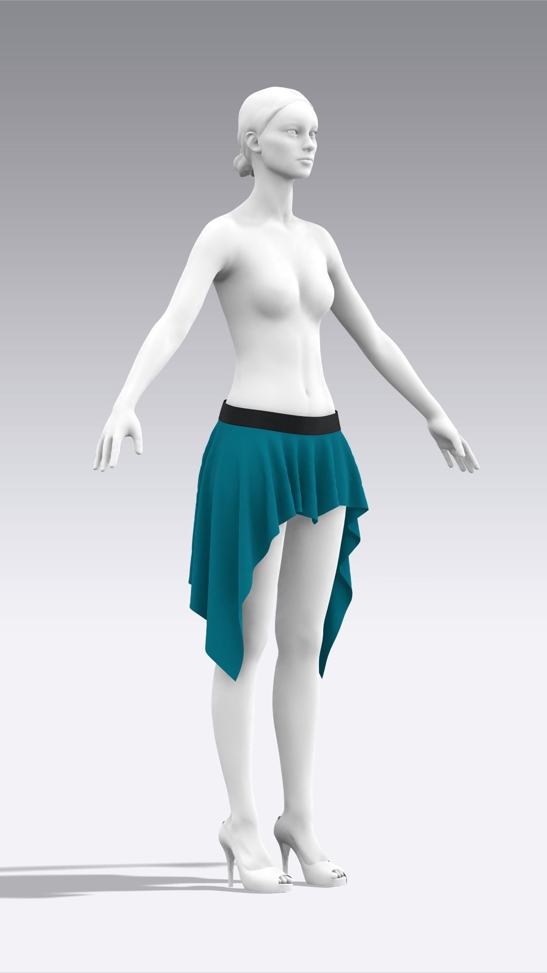 Skirt Outfits MD CLO 3D zprj project files 3D model 3D model_86